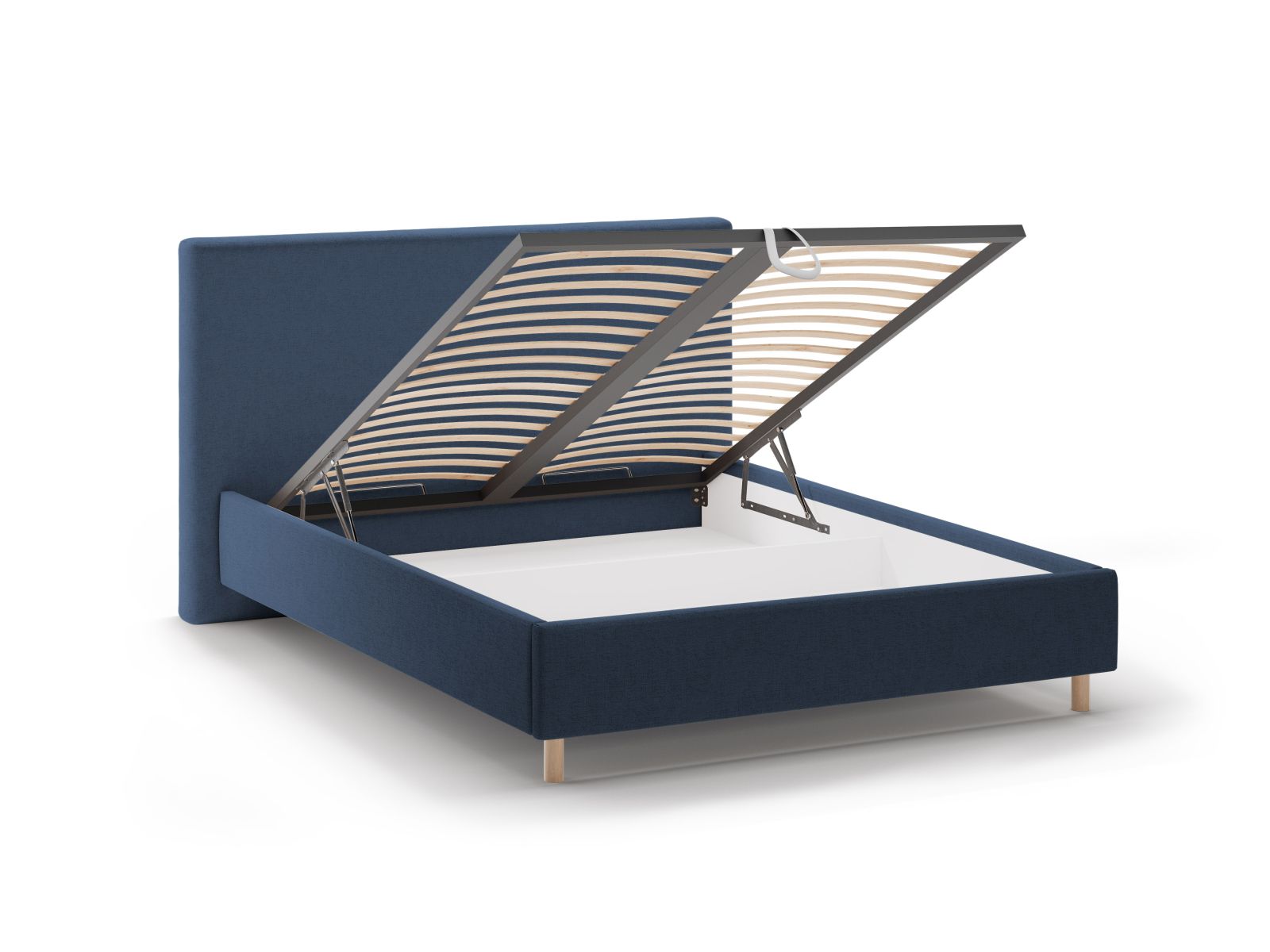 Storage Bed With Headboard, "Eloise", 210x220x110