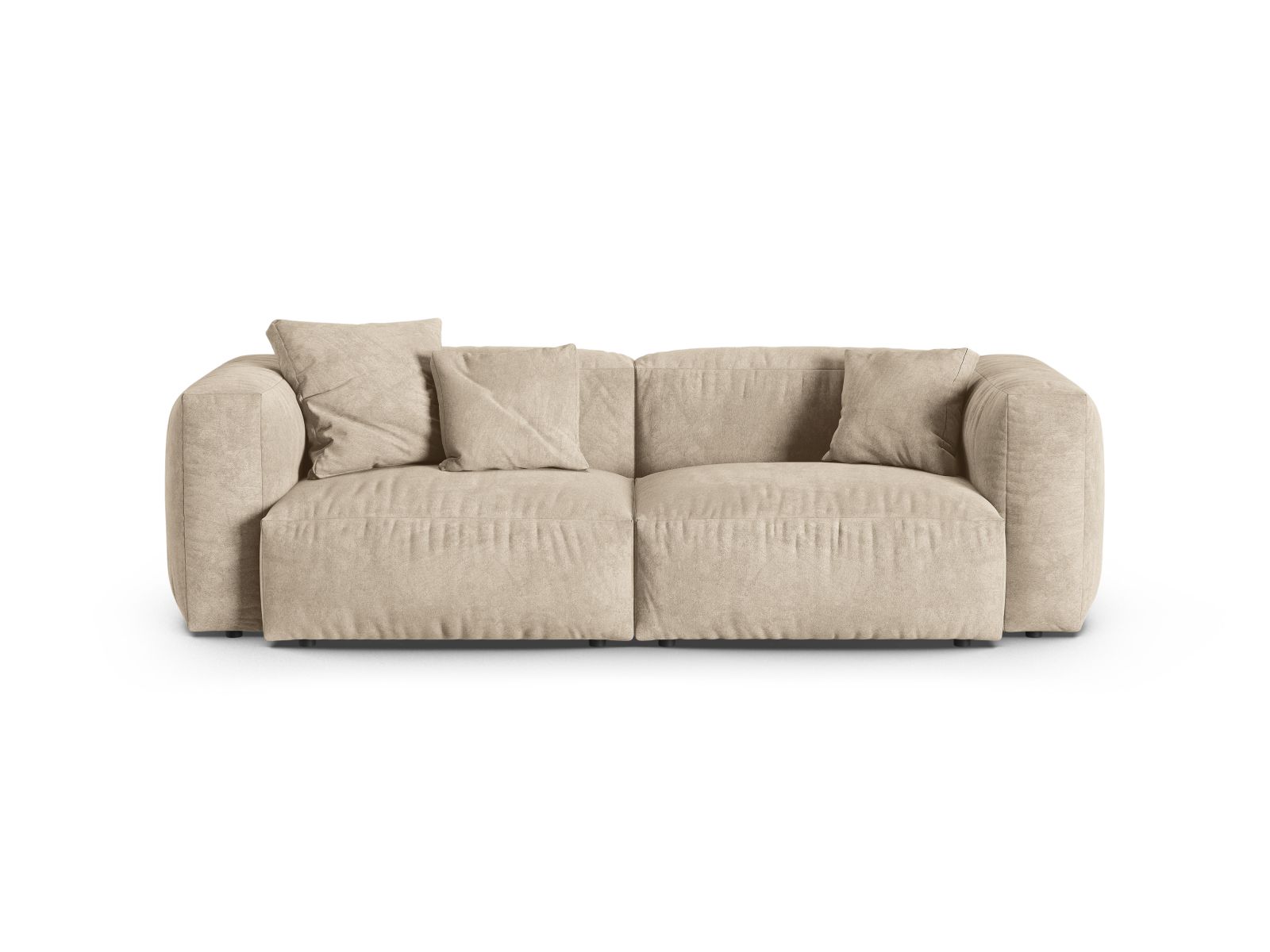 Velvet Modular Sofa XL, "Martina", 3 Seats, 240x120x75