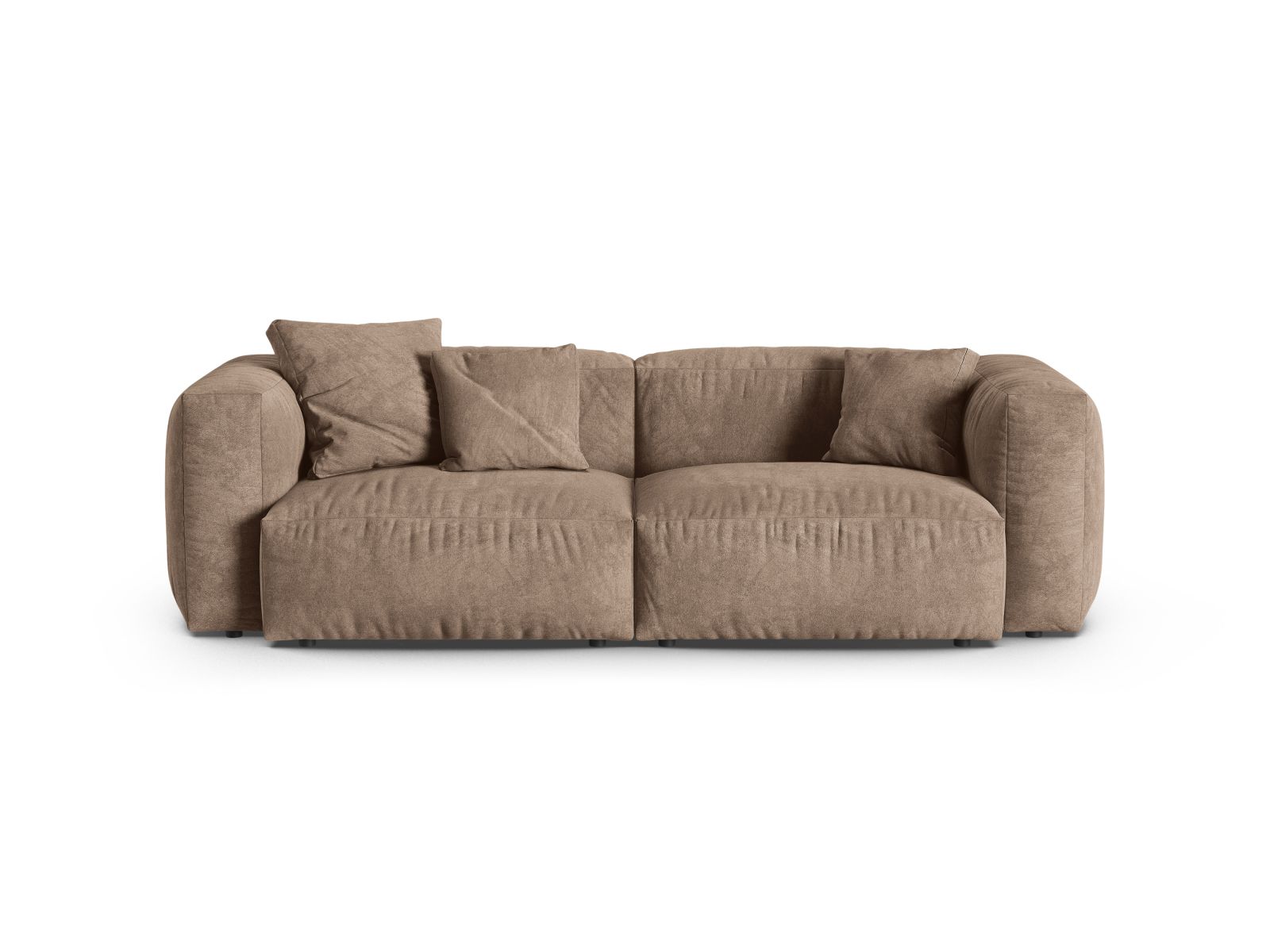 Velvet Modular Sofa XL, "Martina", 3 Seats, 240x120x75