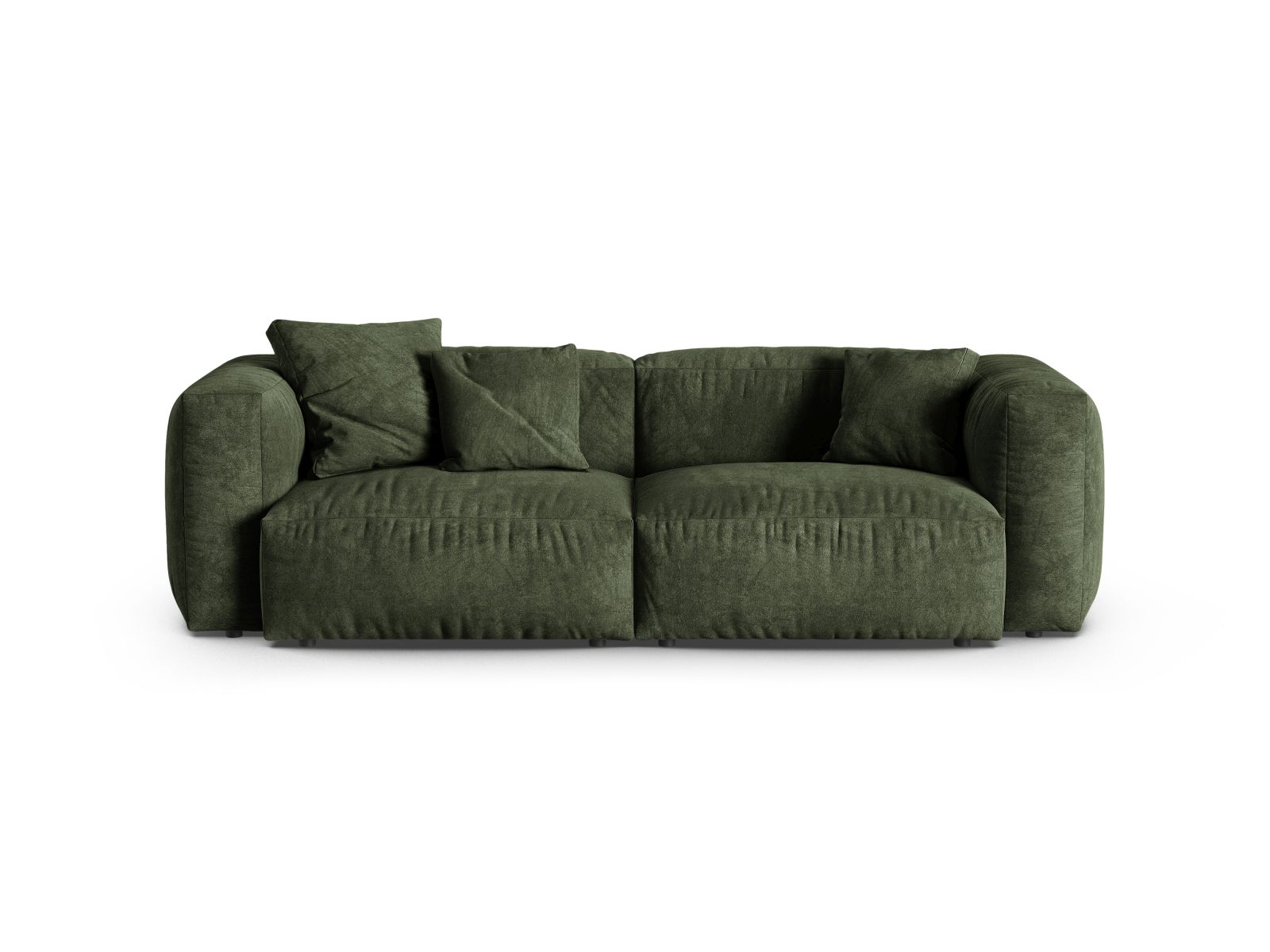 Velvet Modular Sofa XL, "Martina", 3 Seats, 240x120x75