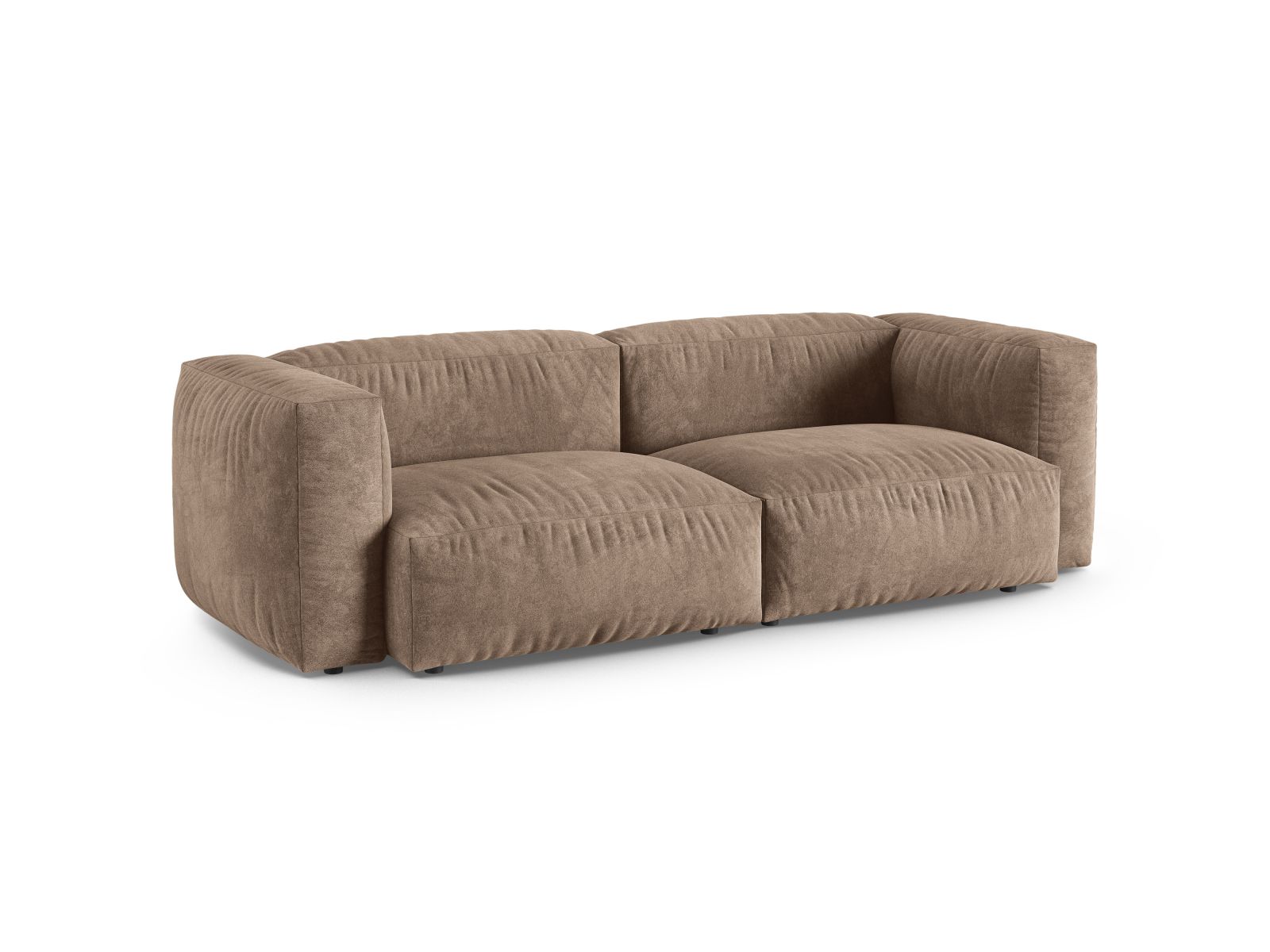 Velvet Modular Sofa XL, "Martina", 3 Seats, 240x120x75
