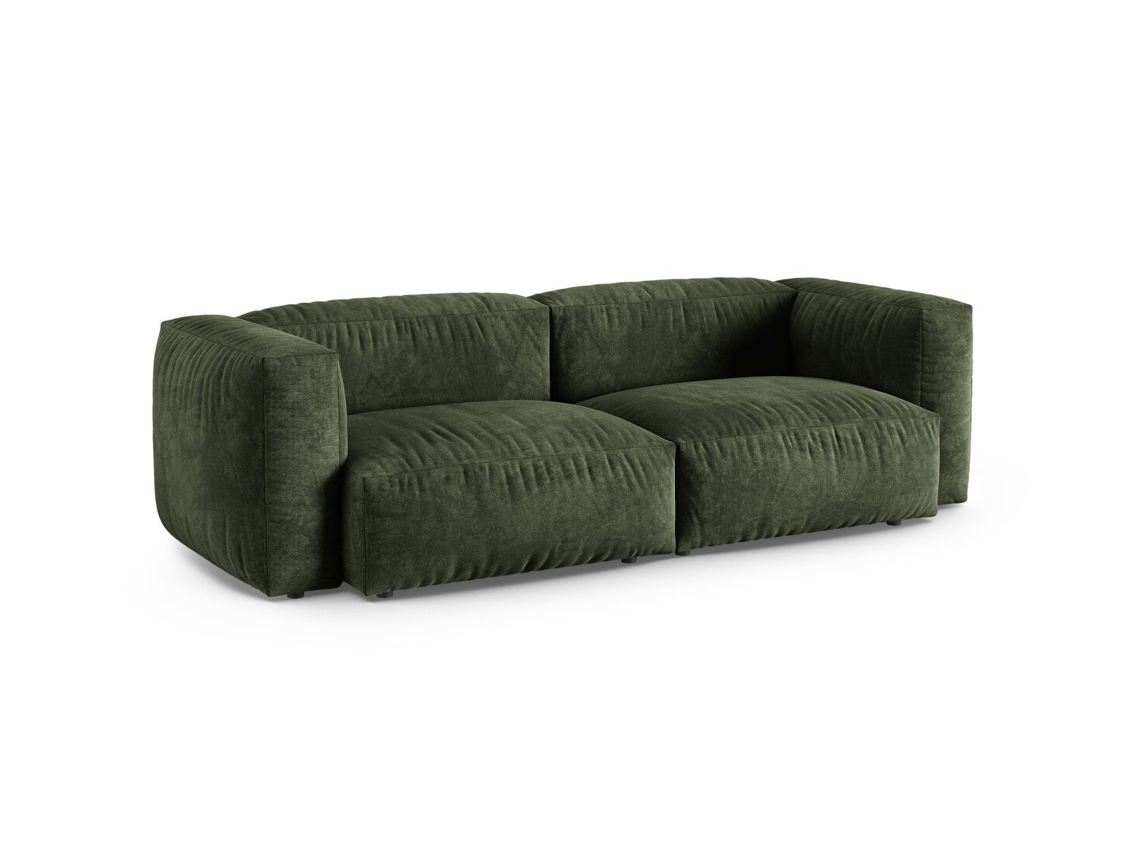 Velvet Modular Sofa XL, "Martina", 3 Seats, 240x120x75