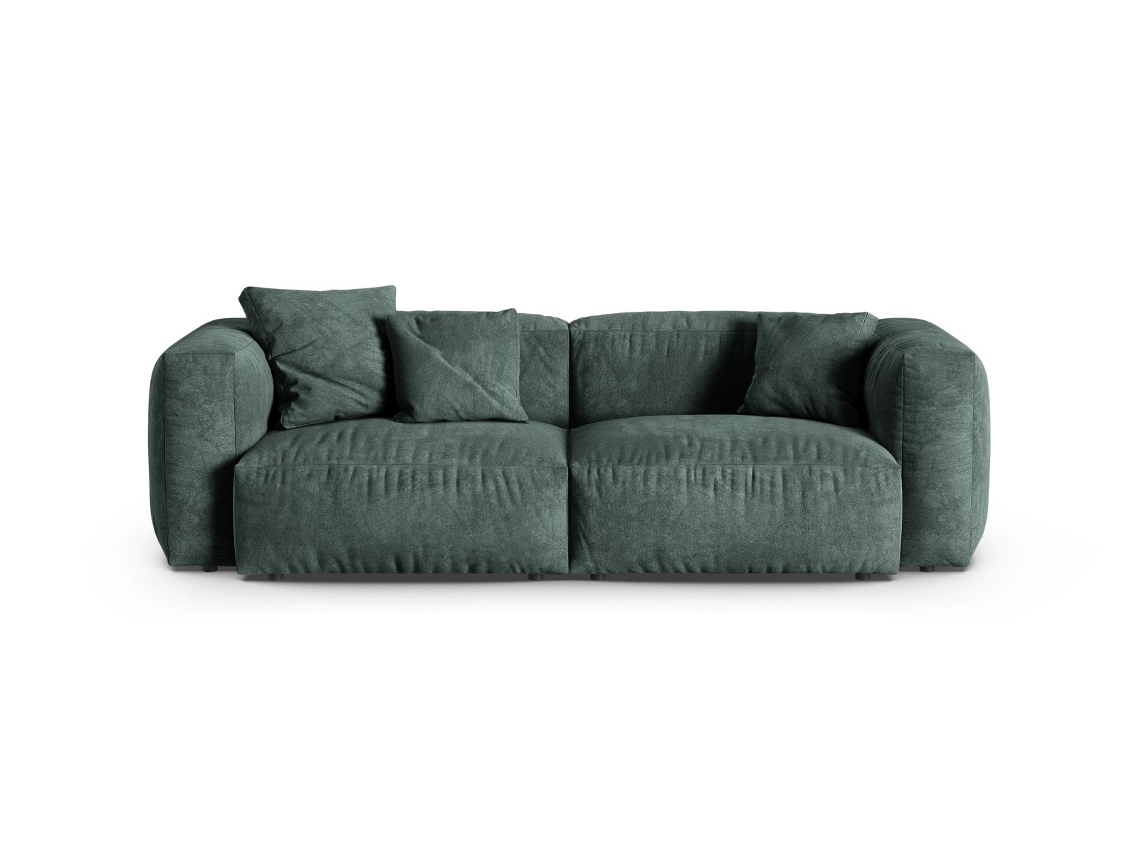 Velvet Modular Sofa XL, "Martina", 3 Seats, 240x120x75