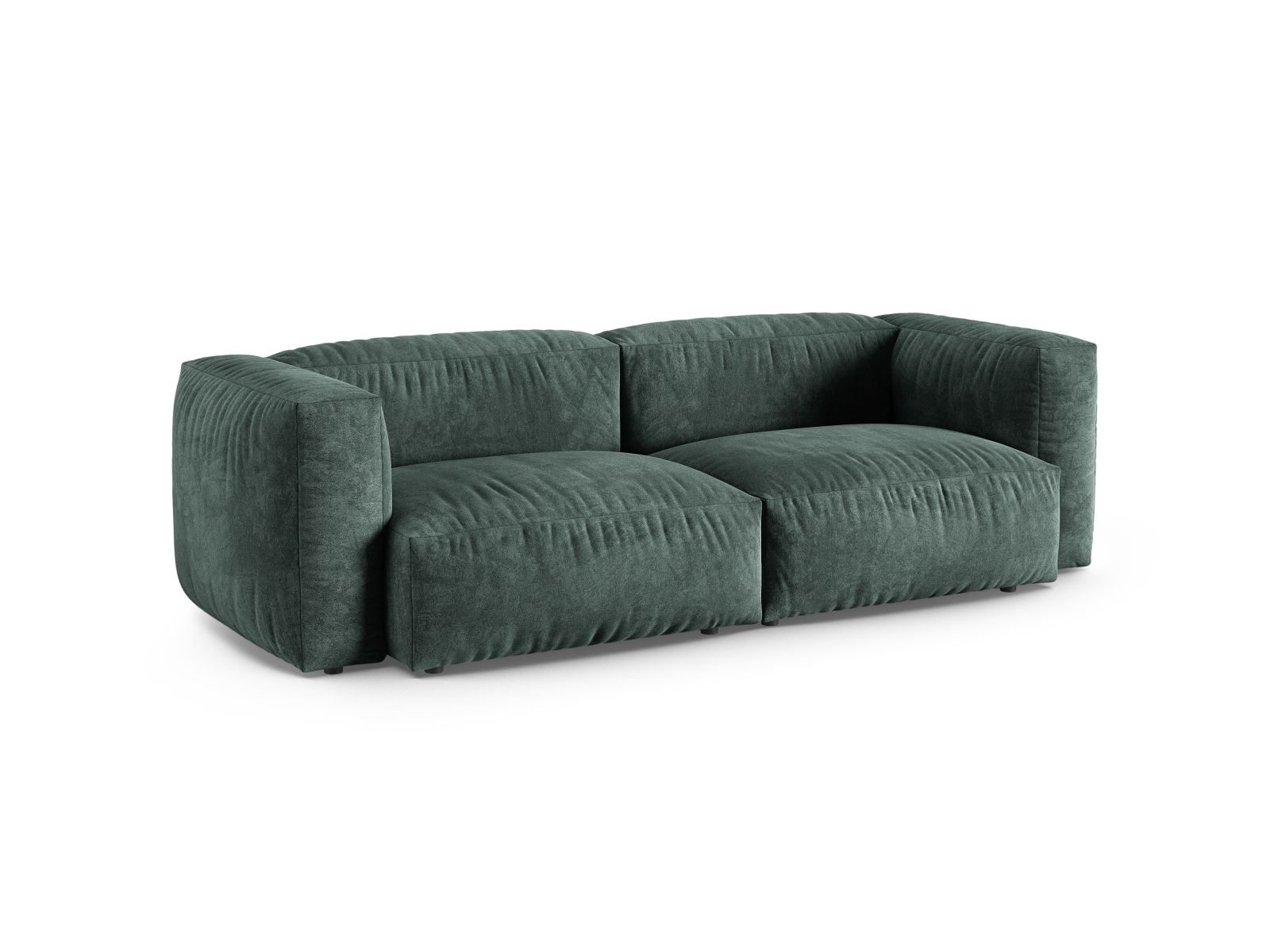 Velvet Modular Sofa XL, "Martina", 3 Seats, 240x120x75