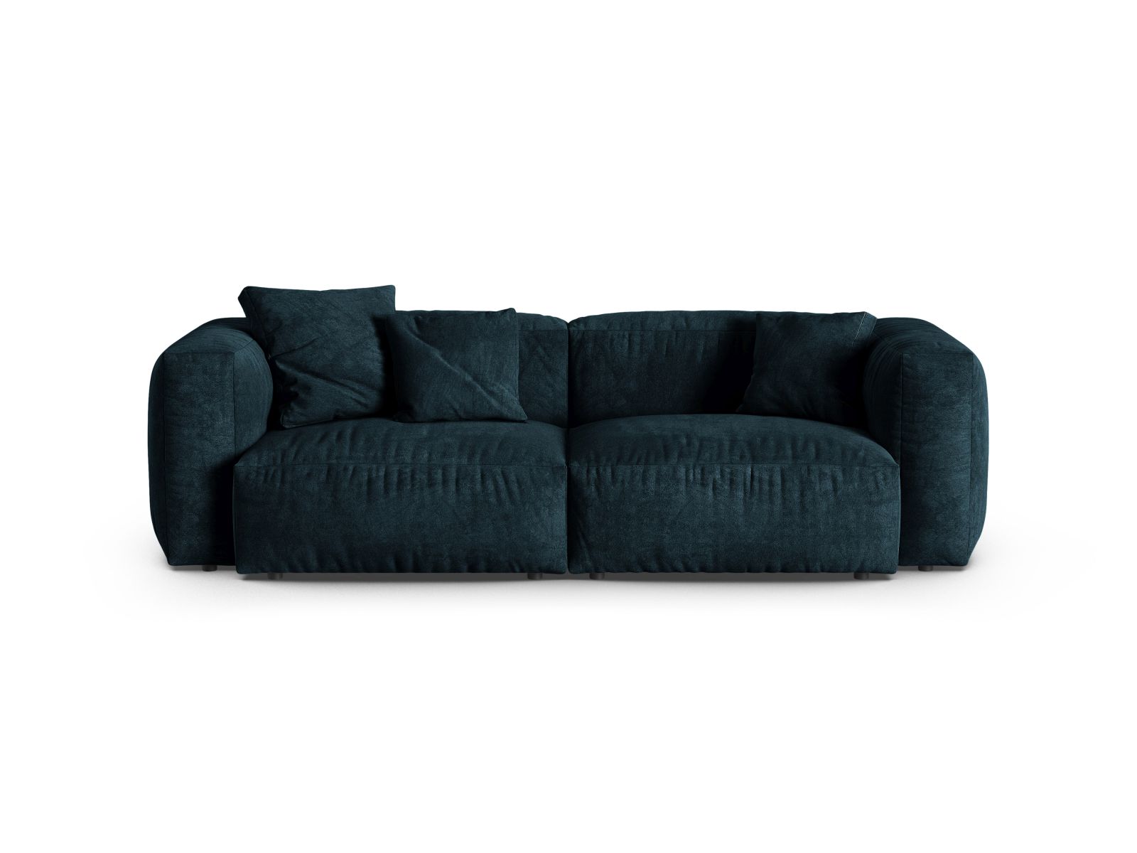 Velvet Modular Sofa XL, "Martina", 3 Seats, 240x120x75