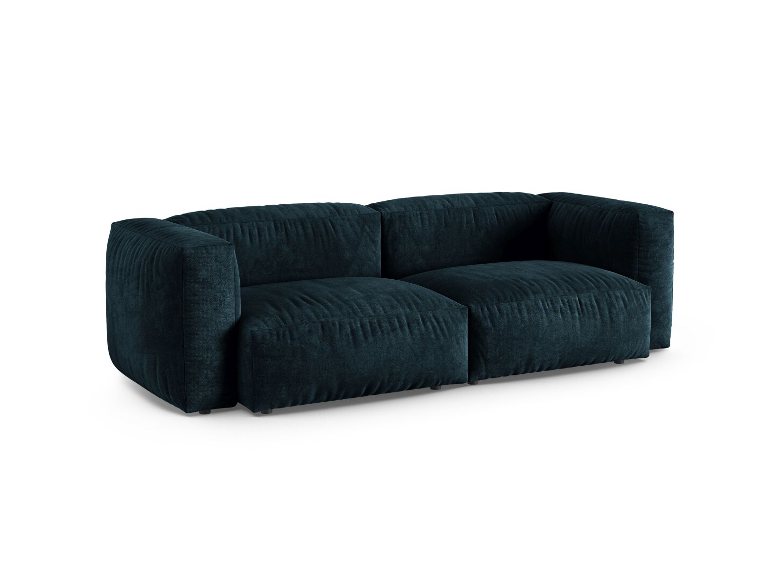 Velvet Modular Sofa XL, "Martina", 3 Seats, 240x120x75