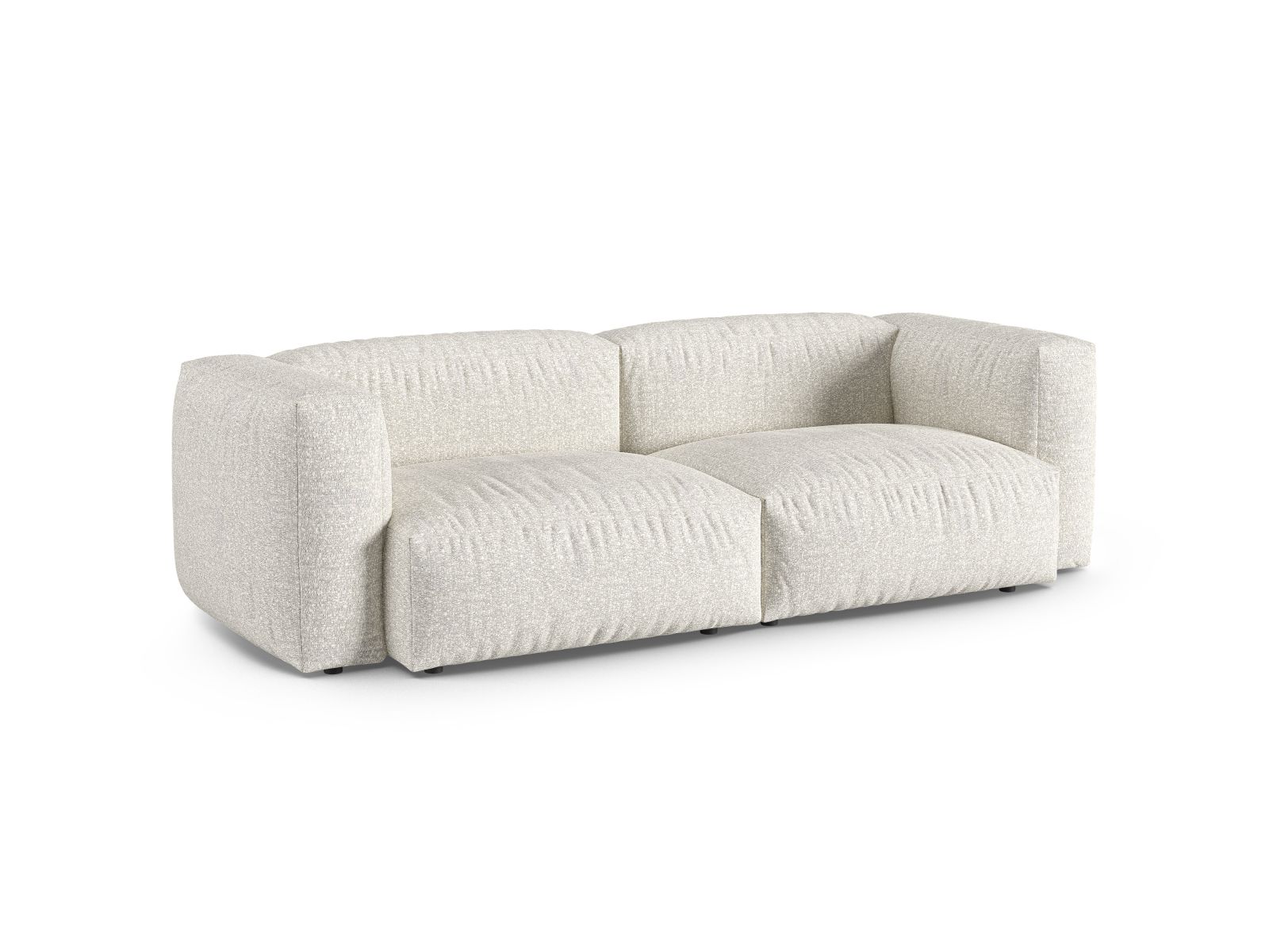 Boucle Modular Sofa XL, "Martina", 3 Seats, 240x120x75