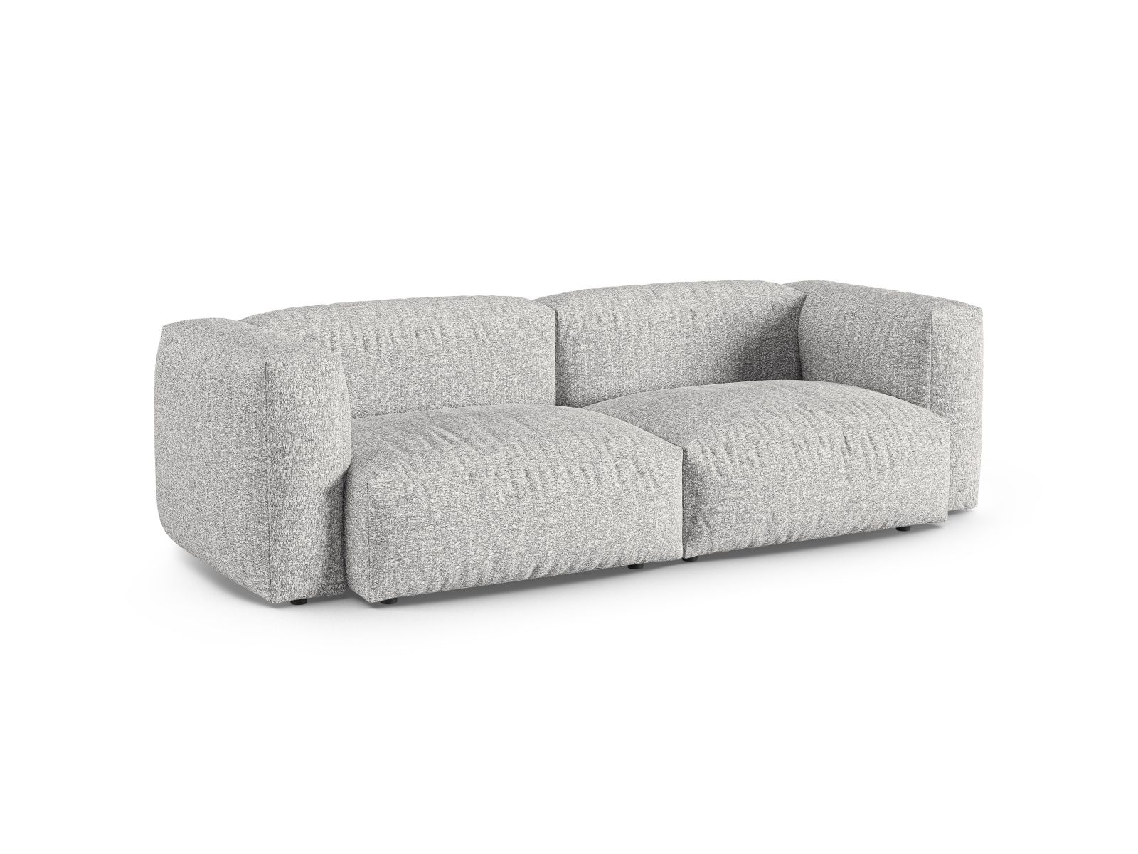 Boucle Modular Sofa XL, "Martina", 3 Seats, 240x120x75