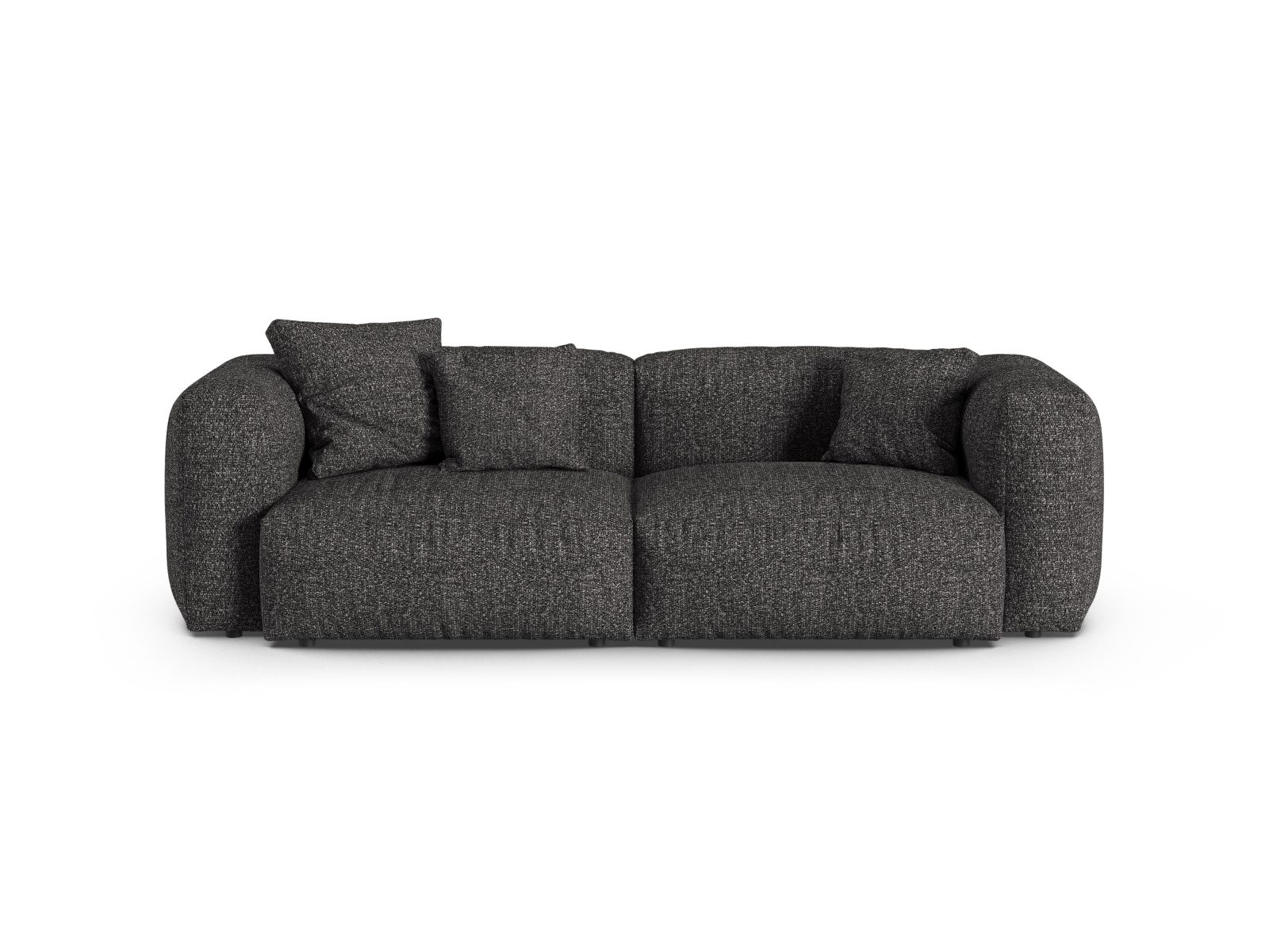 Boucle Modular Sofa XL, "Martina", 3 Seats, 240x120x75