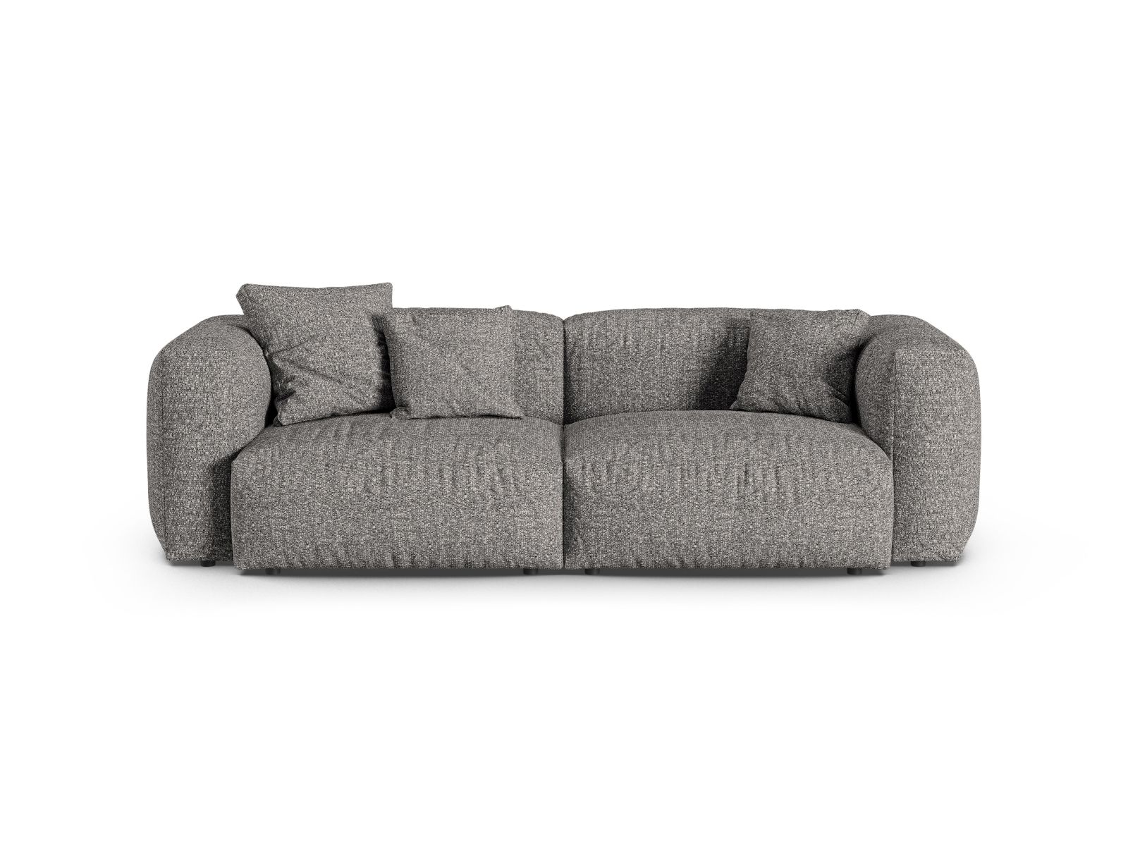 Boucle Modular Sofa XL, "Martina", 3 Seats, 240x120x75