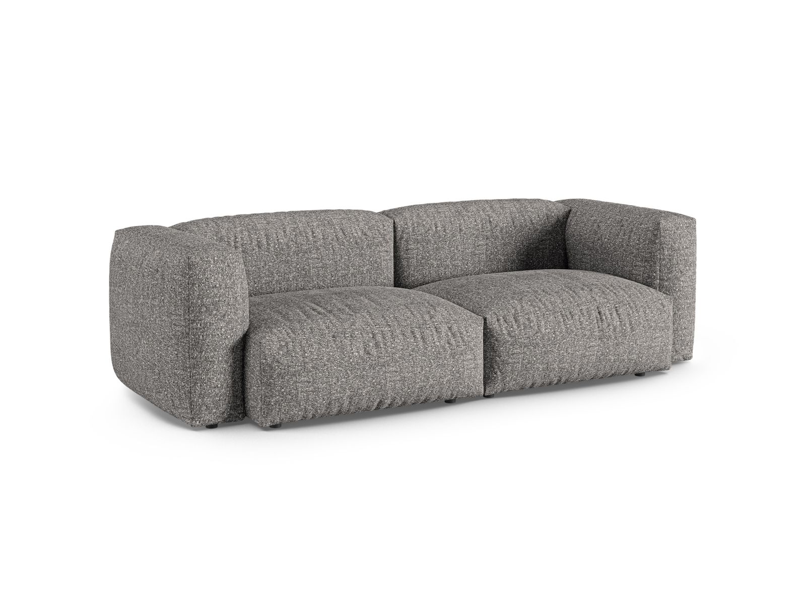 Boucle Modular Sofa XL, "Martina", 3 Seats, 240x120x75