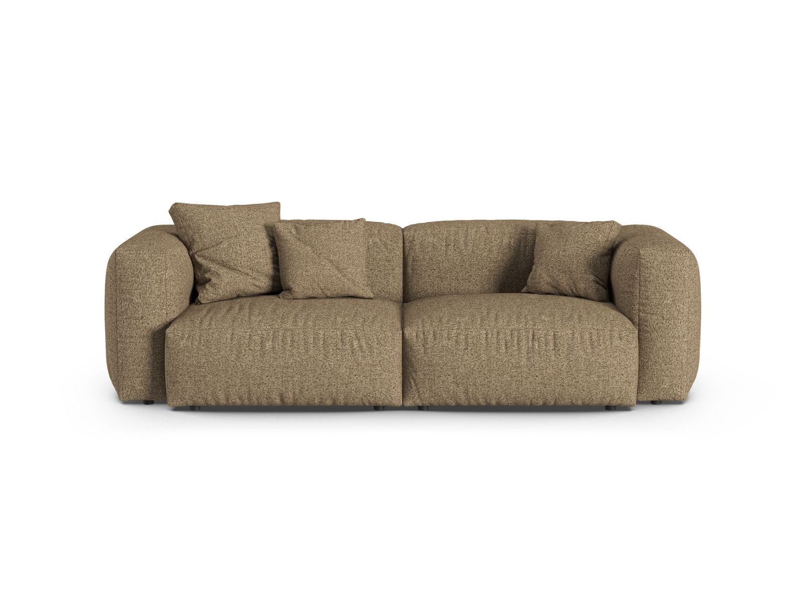 Boucle Modular Sofa XL, "Martina", 3 Seats, 240x120x75