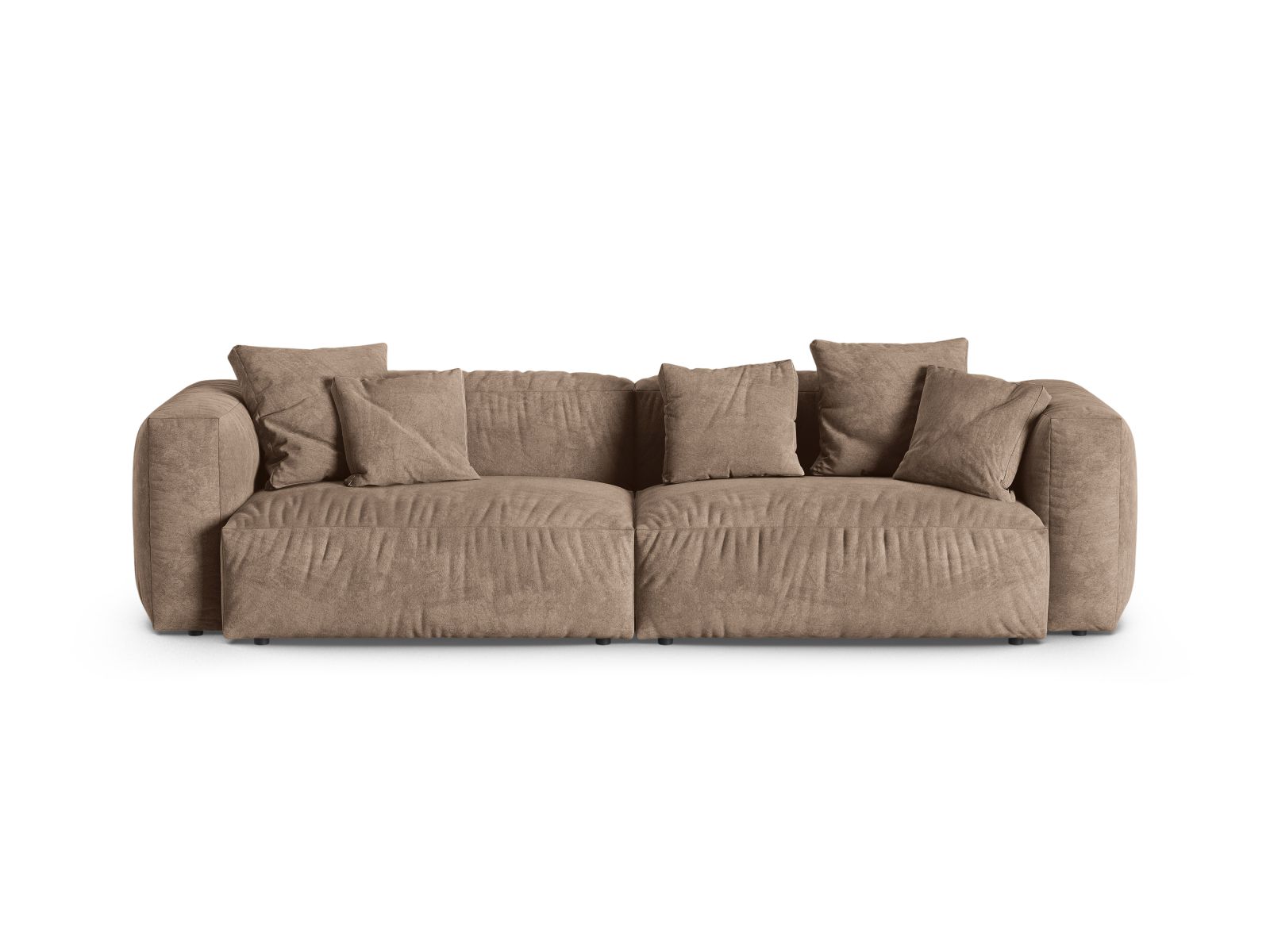 Velvet Modular Sofa XL, "Martina", 4 Seats, 320x120x75