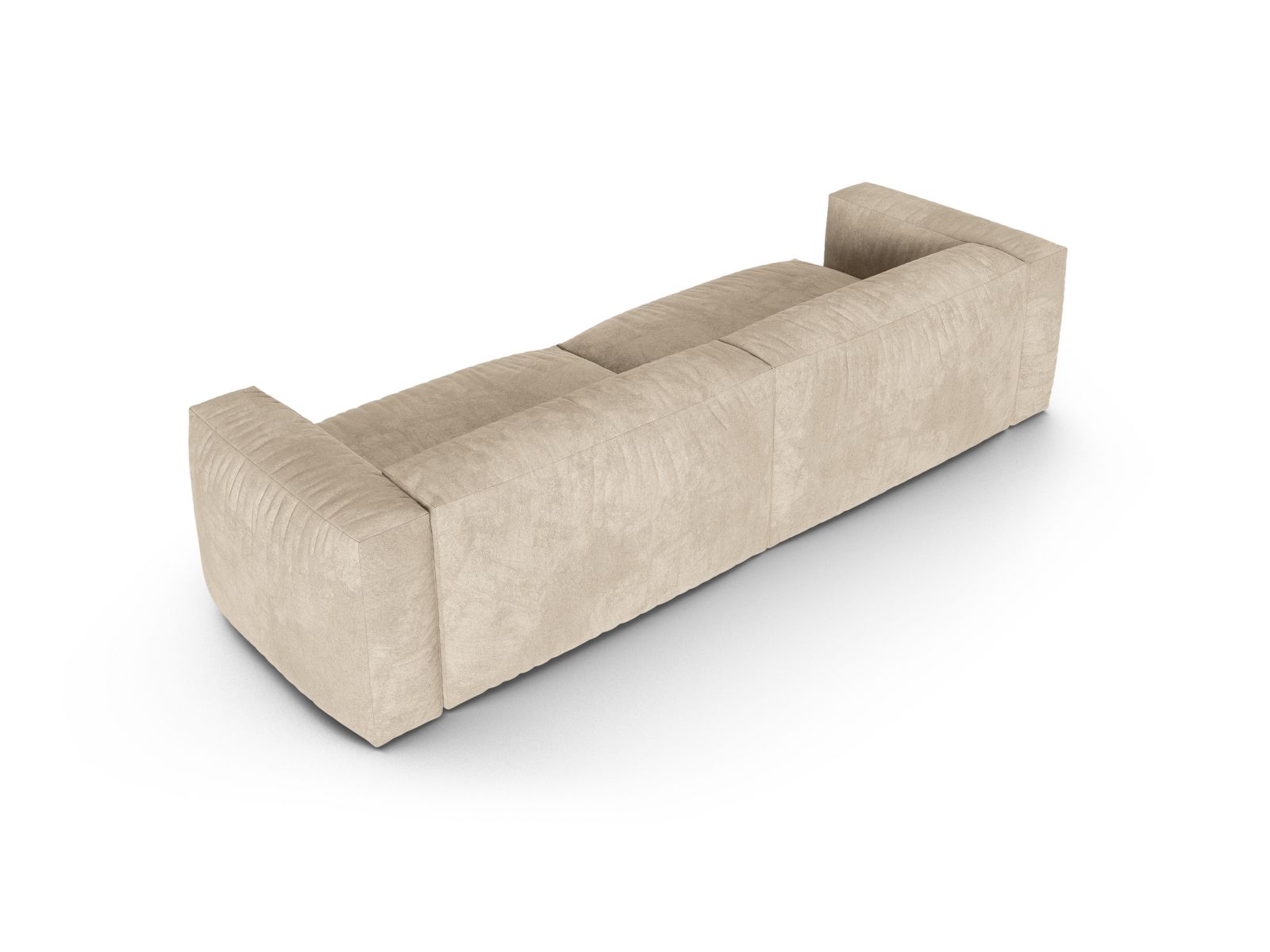 Velvet Modular Sofa XL, "Martina", 4 Seats, 320x120x75