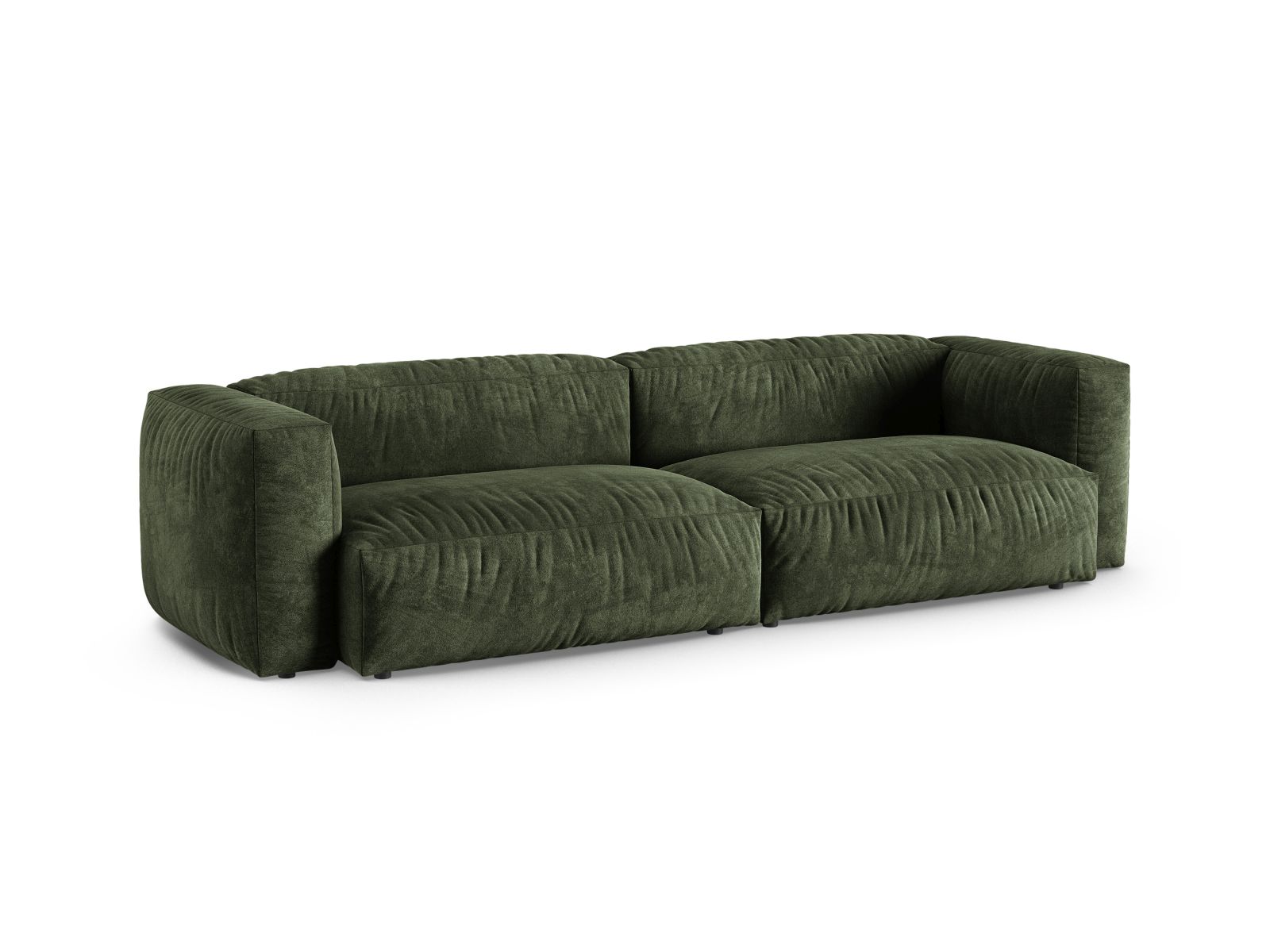 Velvet Modular Sofa XL, "Martina", 4 Seats, 320x120x75