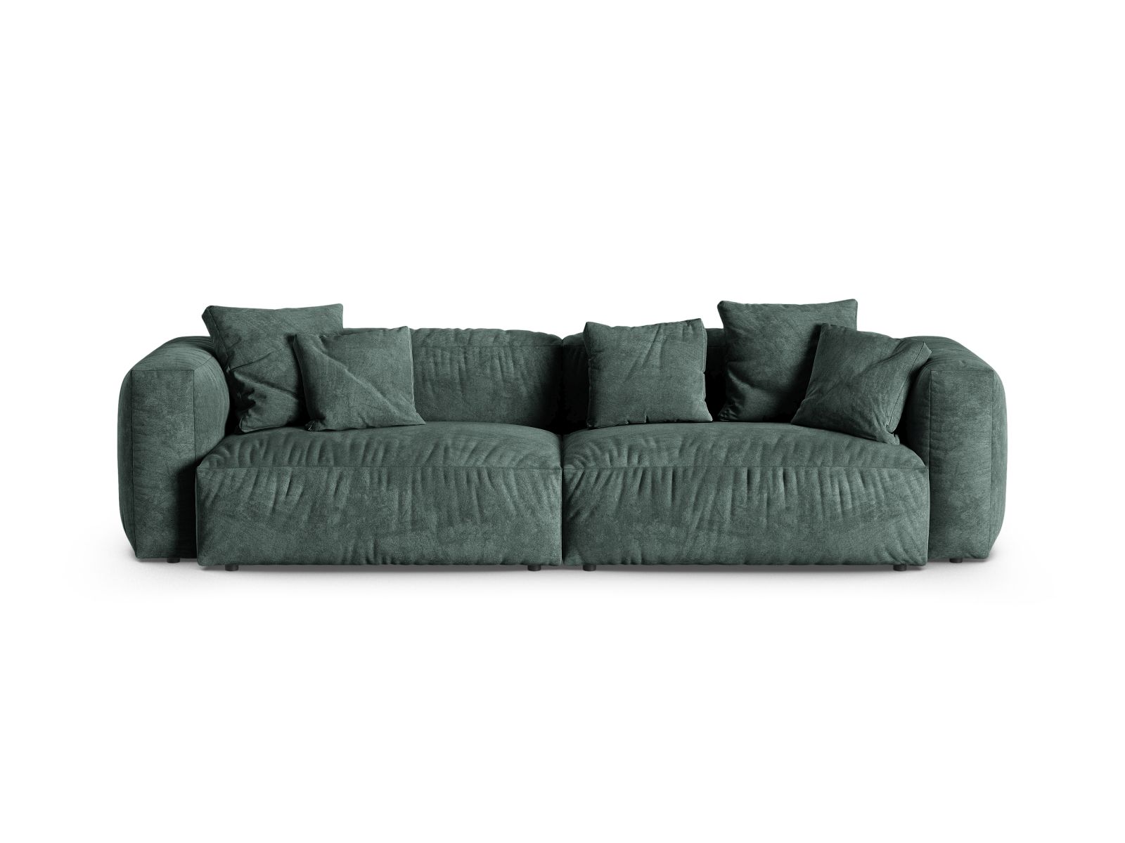 Velvet Modular Sofa XL, "Martina", 4 Seats, 320x120x75