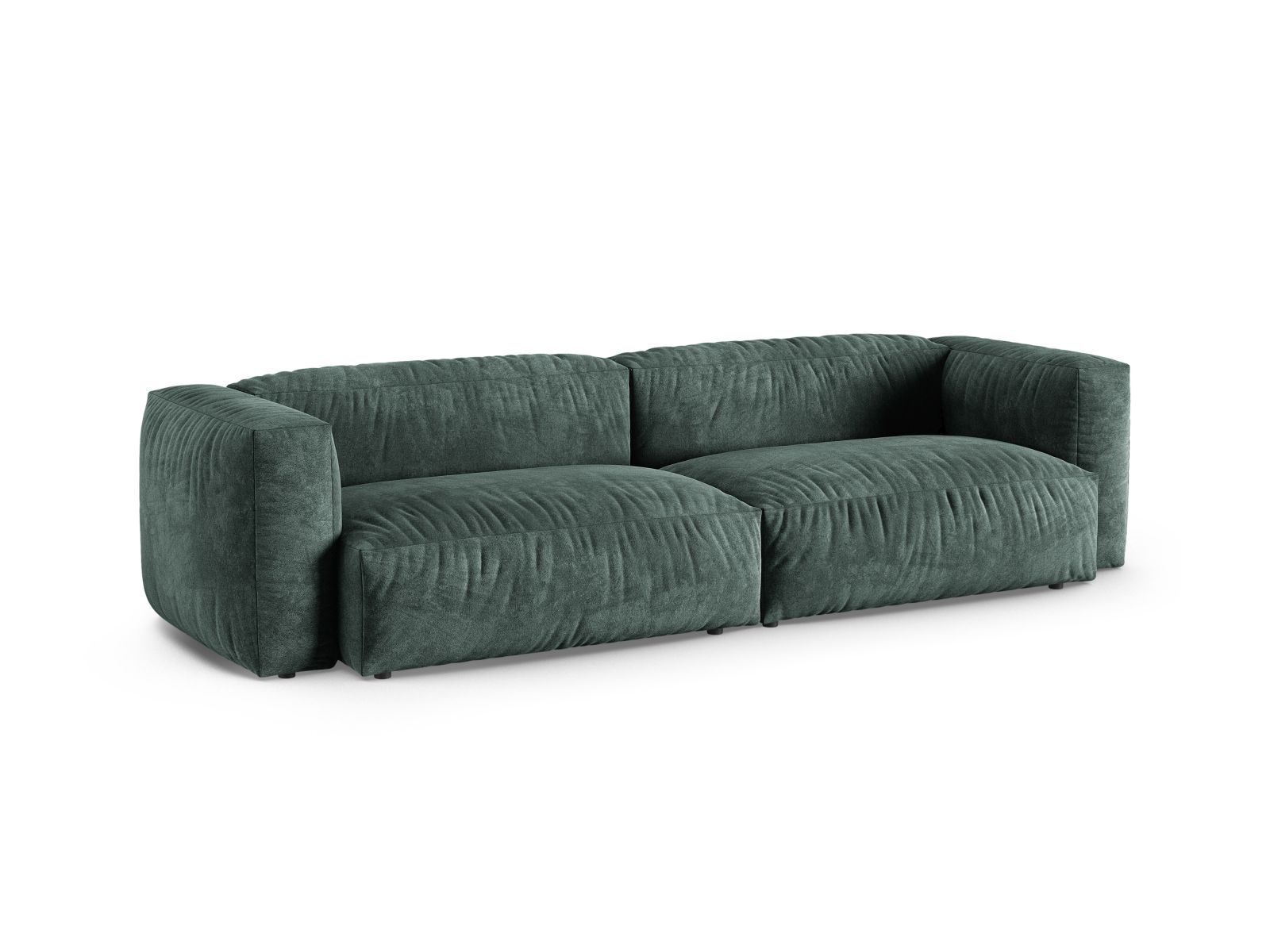 Velvet Modular Sofa XL, "Martina", 4 Seats, 320x120x75