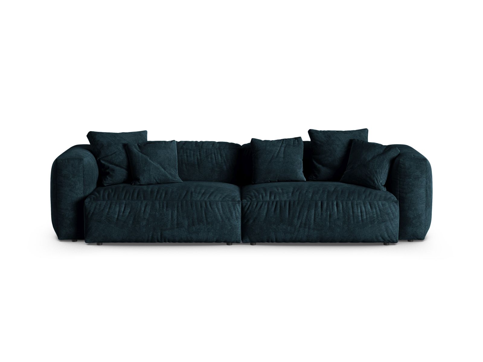 Velvet Modular Sofa XL, "Martina", 4 Seats, 320x120x75