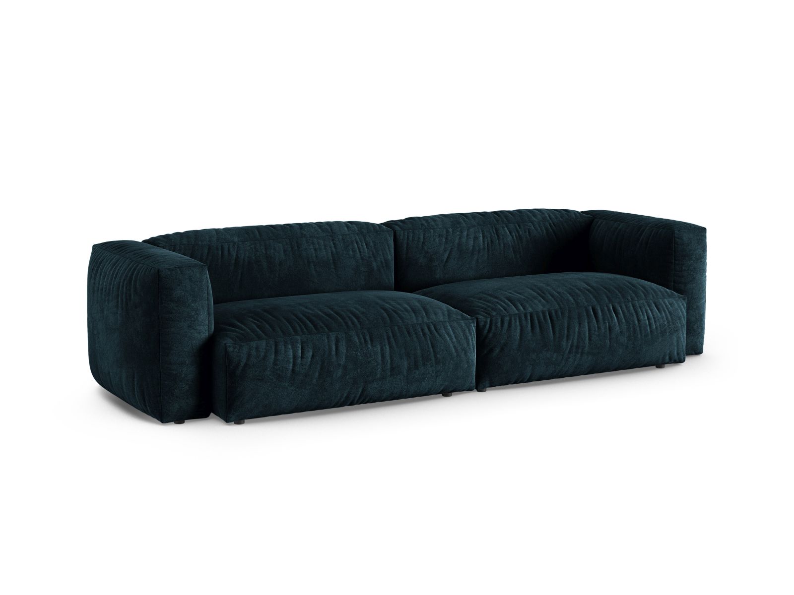 Velvet Modular Sofa XL, "Martina", 4 Seats, 320x120x75