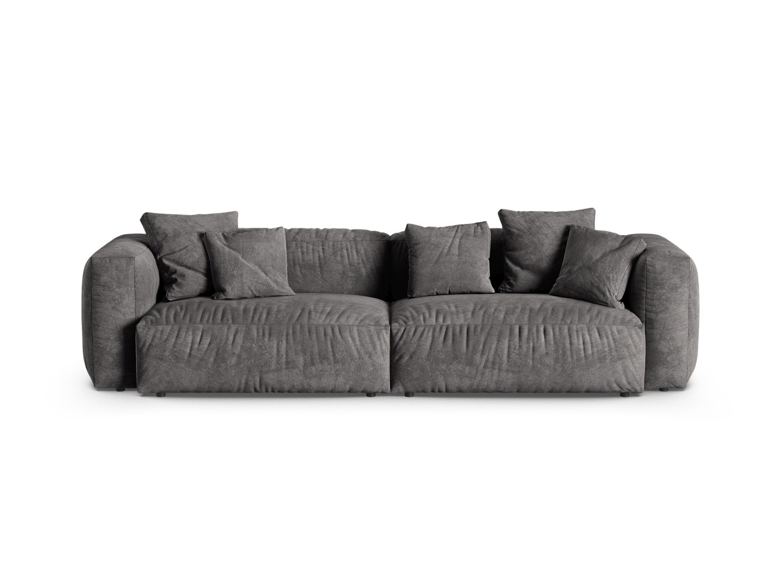Velvet Modular Sofa XL, "Martina", 4 Seats, 320x120x75