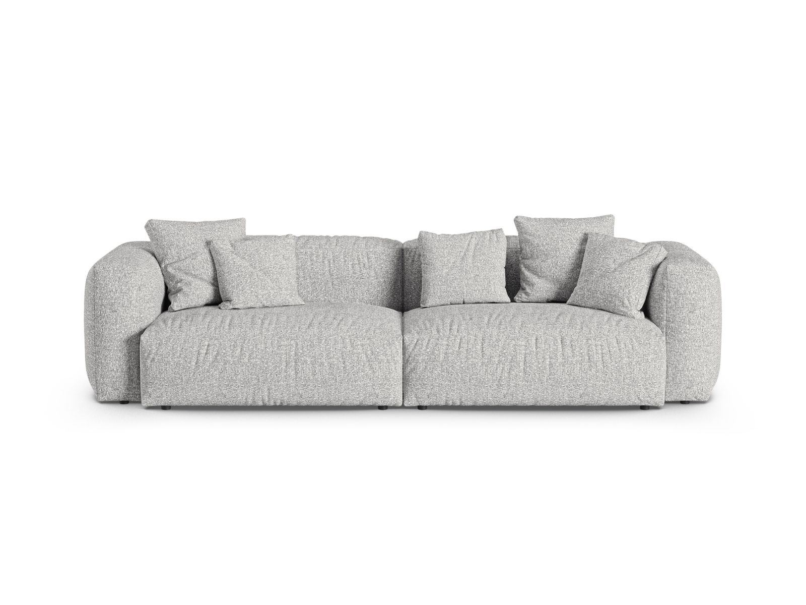 Boucle Modular Sofa XL, "Martina", 4 Seats, 320x120x75