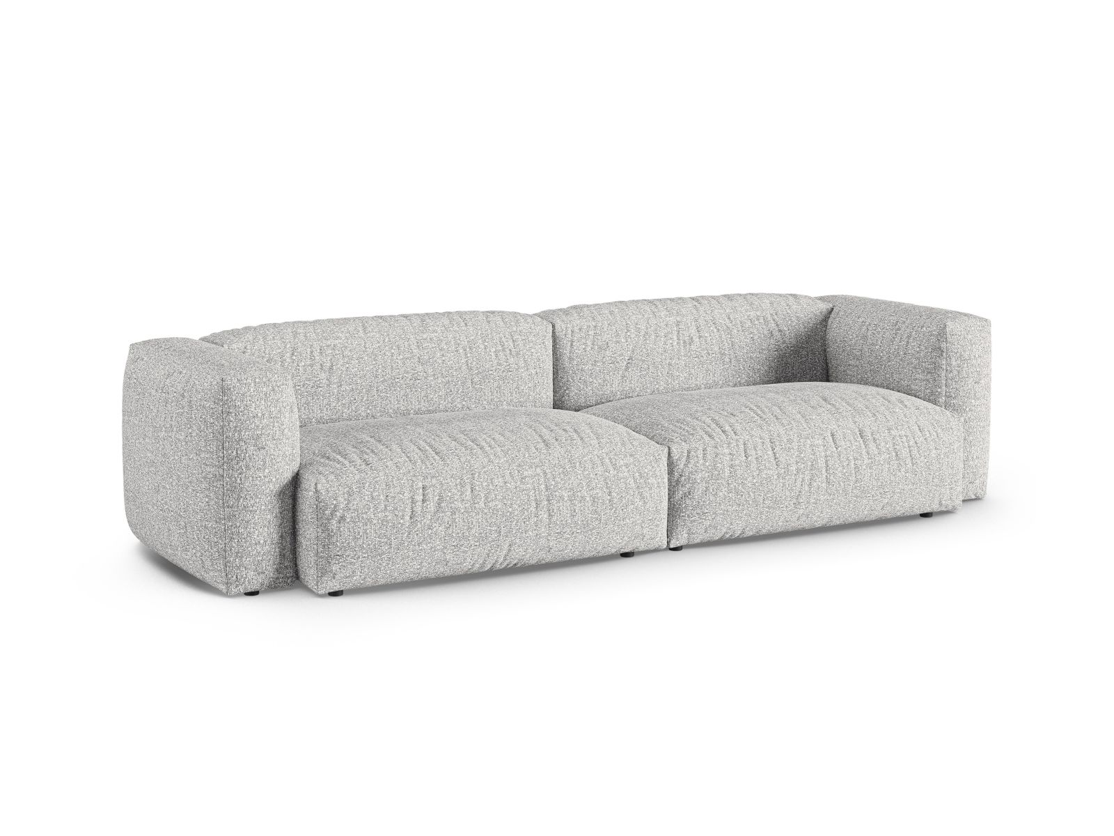 Boucle Modular Sofa XL, "Martina", 4 Seats, 320x120x75