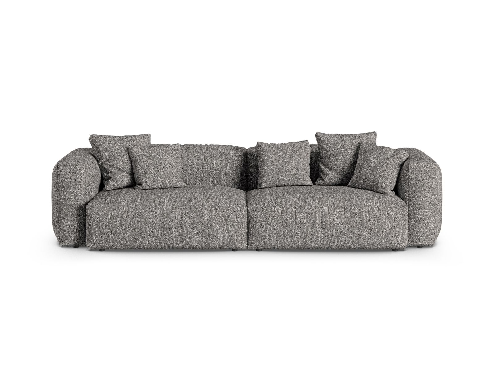 Boucle Modular Sofa XL, "Martina", 4 Seats, 320x120x75