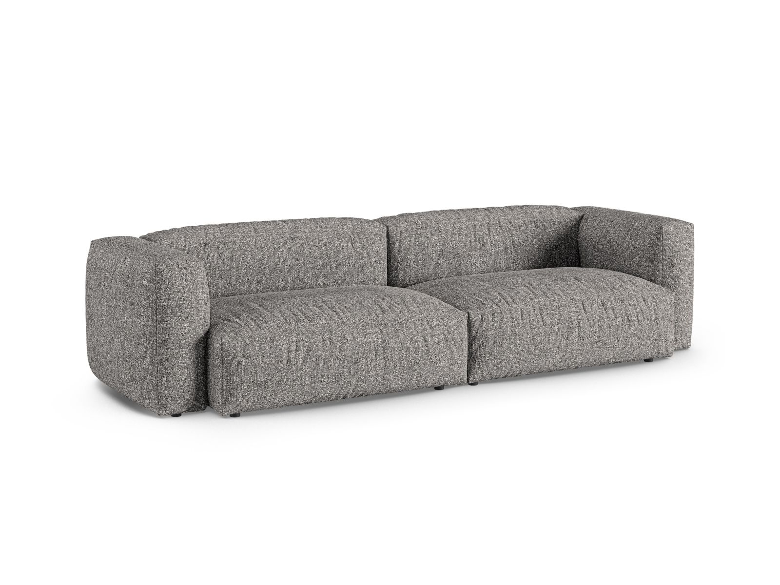 Boucle Modular Sofa XL, "Martina", 4 Seats, 320x120x75