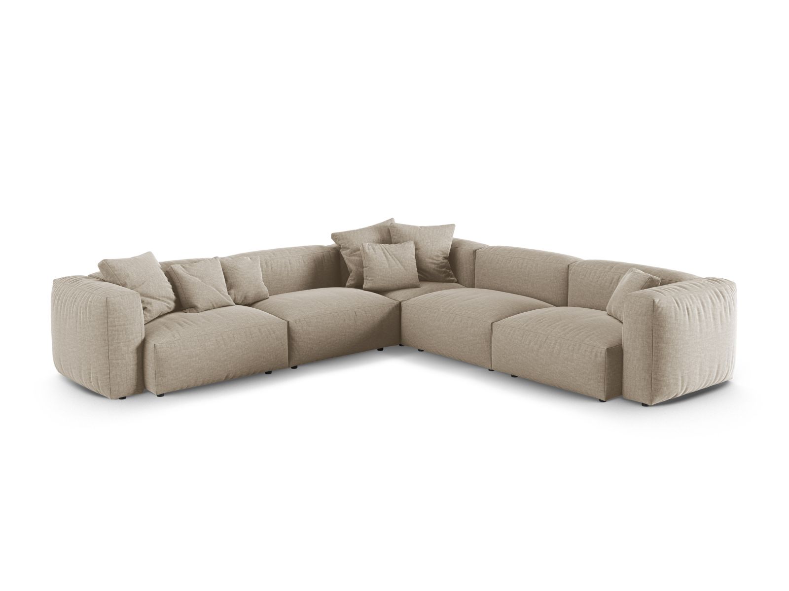 Modular Symmetrical Corner Sofa XL, "Martina", 5 Seats, 330x330x75