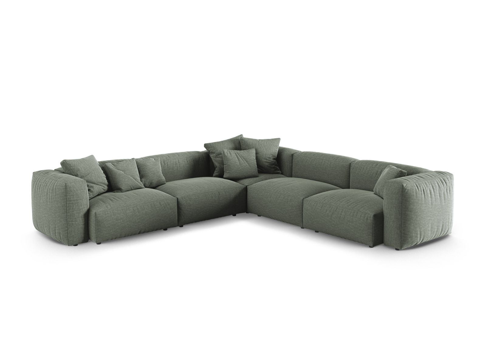Modular Symmetrical Corner Sofa XL, "Martina", 5 Seats, 330x330x75