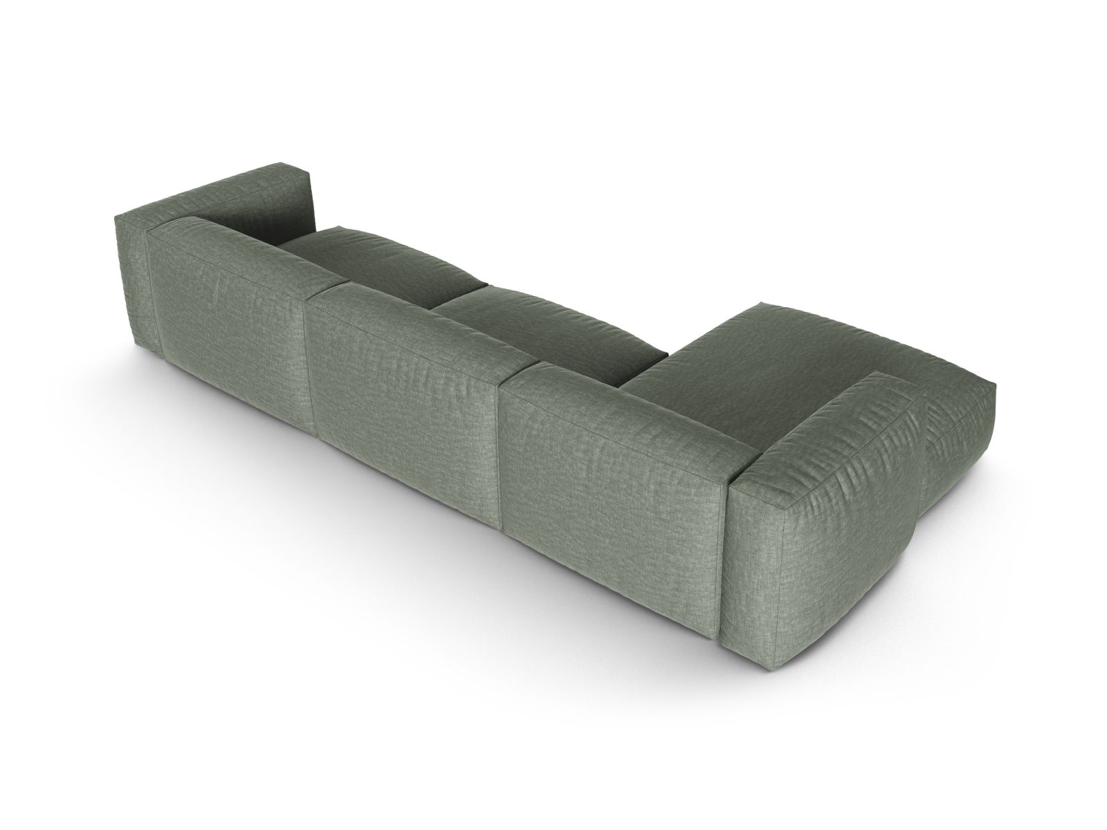 Modular Left Corner Sofa XL, "Martina", 3 Seats, 330x176x75