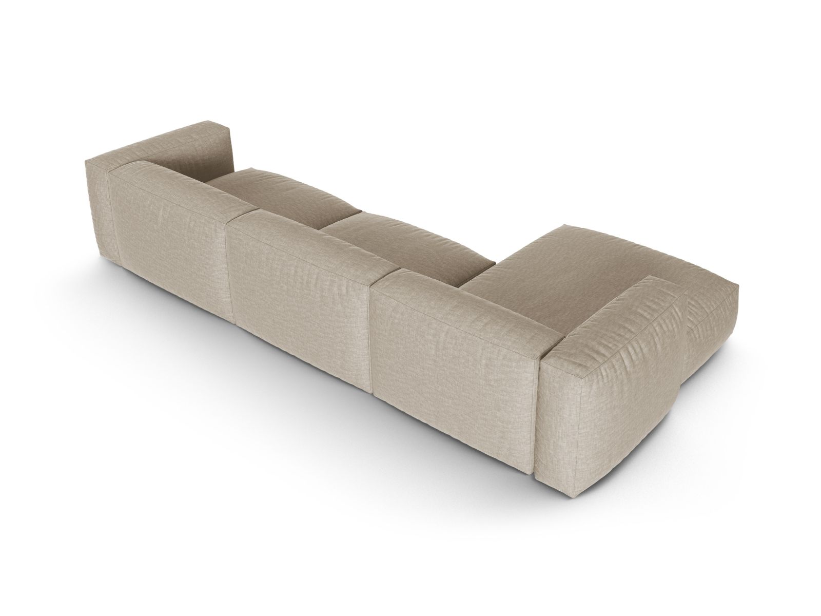 Modular Left Corner Sofa XL, "Martina", 3 Seats, 330x176x75