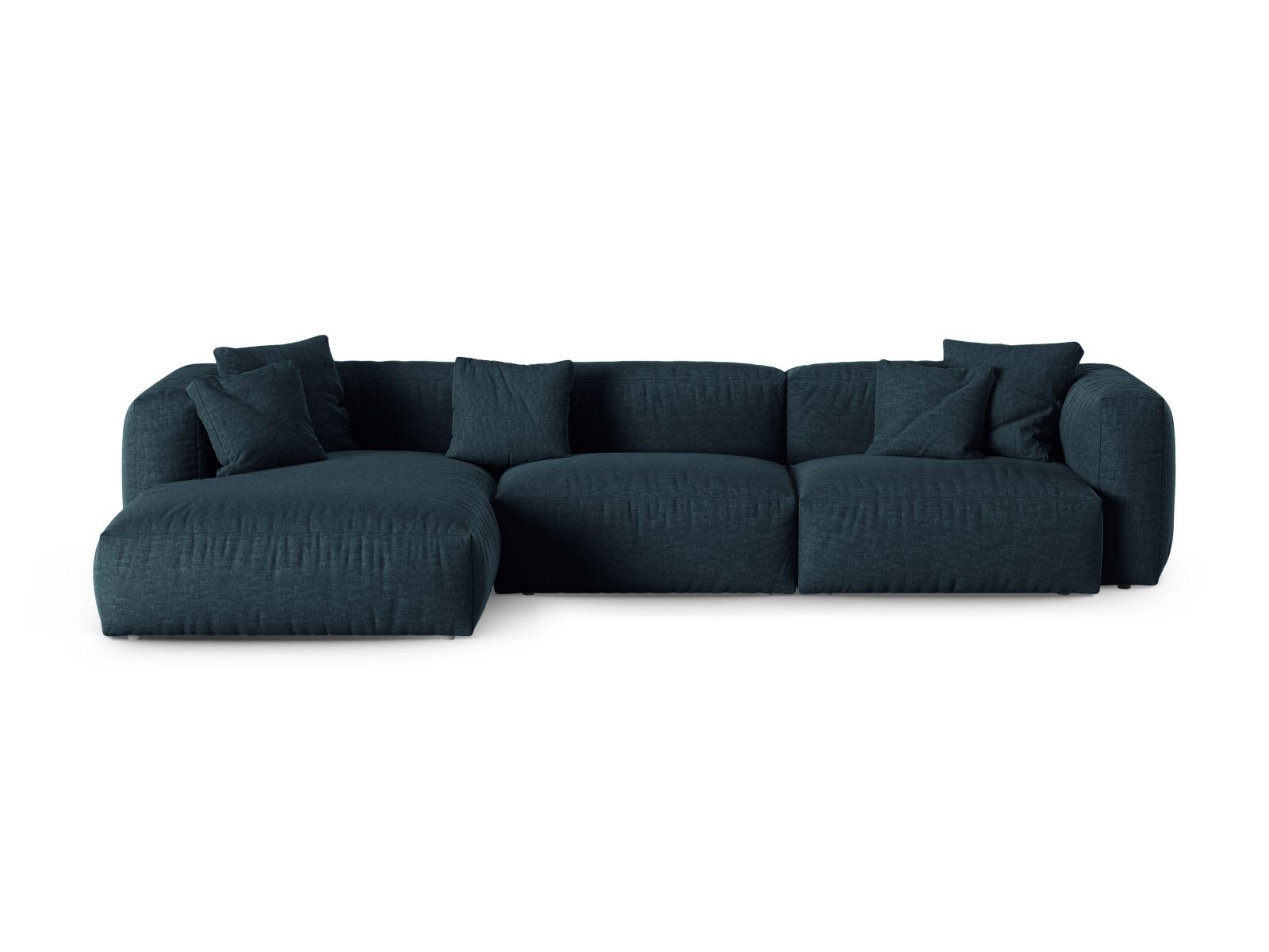 Modular Left Corner Sofa XL, "Martina", 3 Seats, 330x176x75