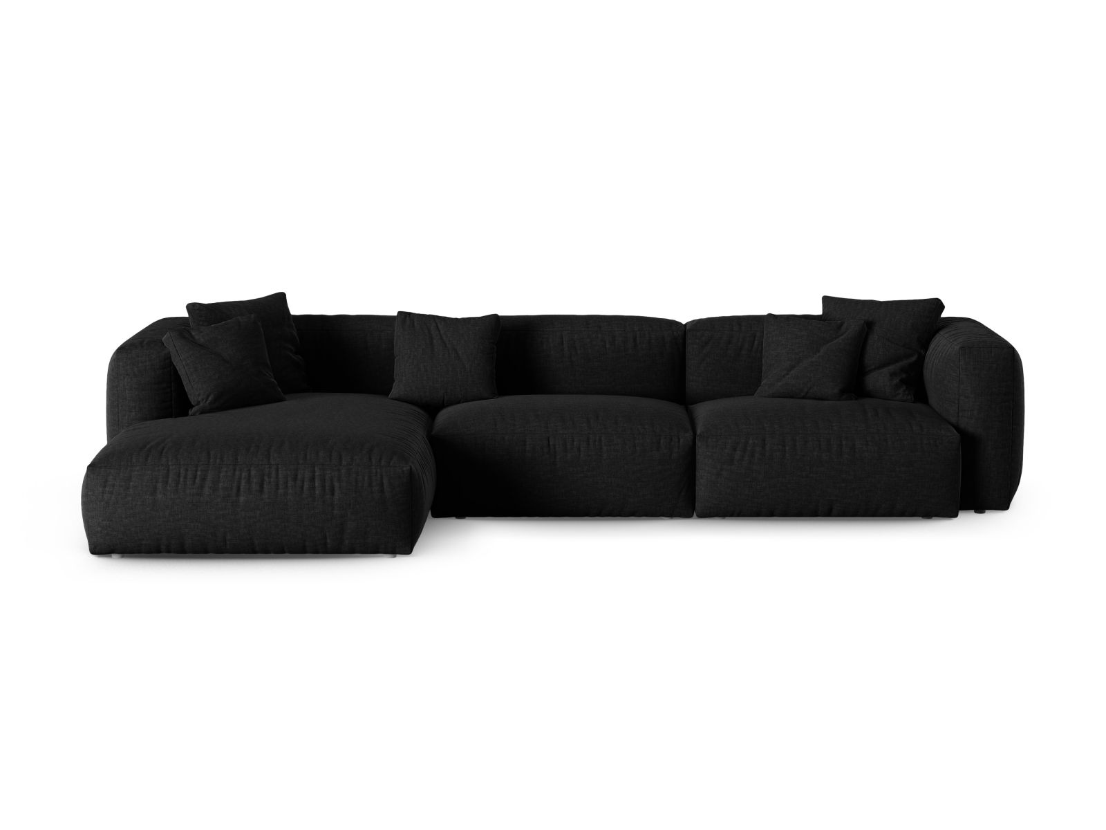 Modular Left Corner Sofa XL, "Martina", 3 Seats, 330x176x75