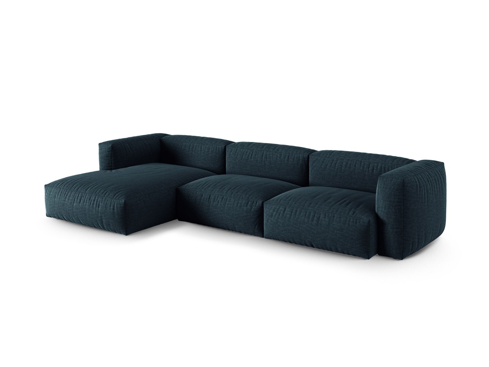 Modular Left Corner Sofa XL, "Martina", 3 Seats, 330x176x75