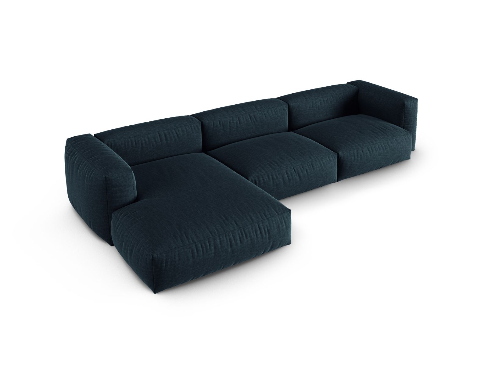 Modular Left Corner Sofa XL, "Martina", 3 Seats, 330x176x75