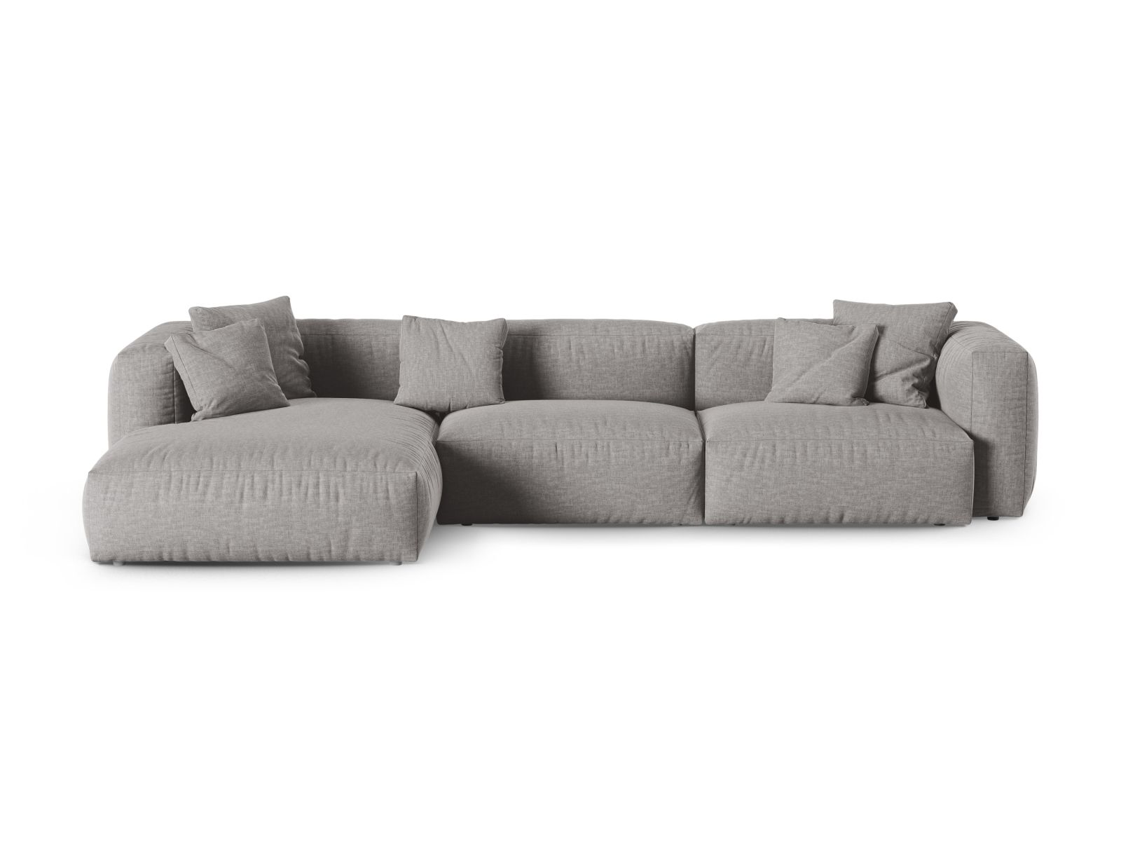Modular Left Corner Sofa XL, "Martina", 3 Seats, 330x176x75