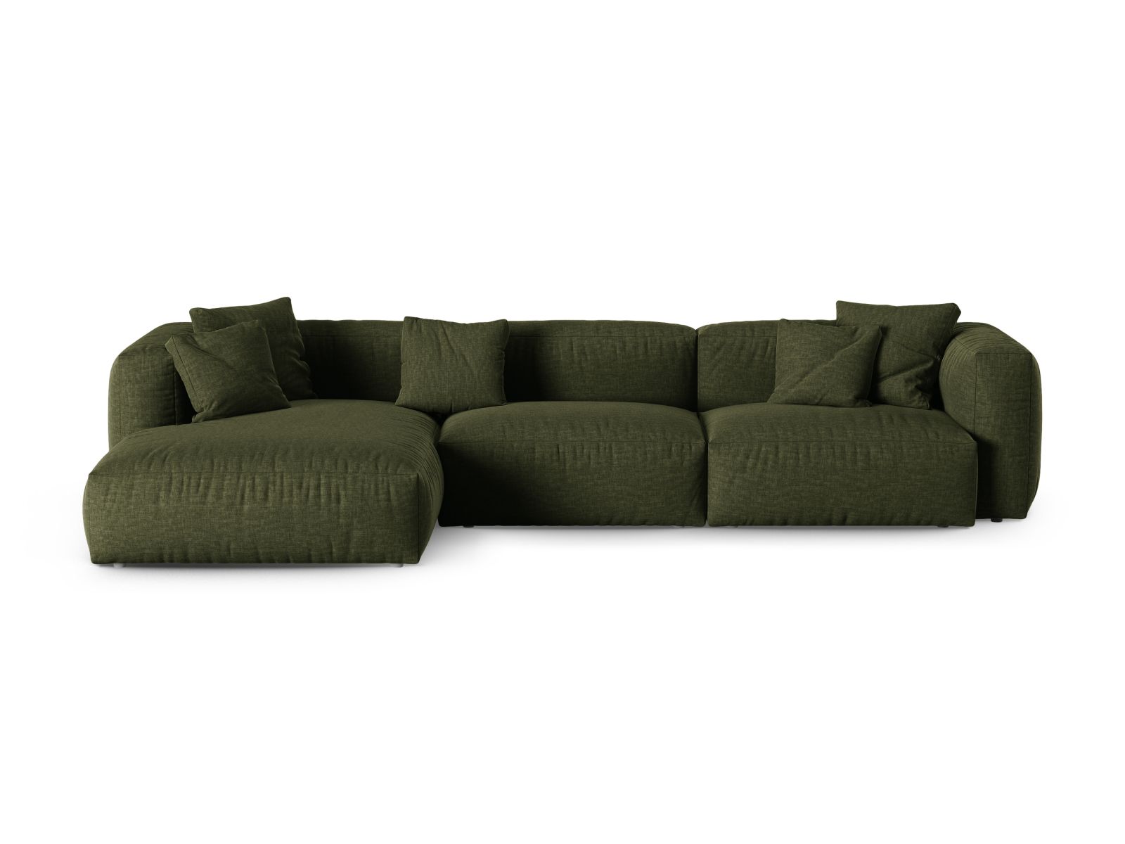Modular Left Corner Sofa XL, "Martina", 3 Seats, 330x176x75