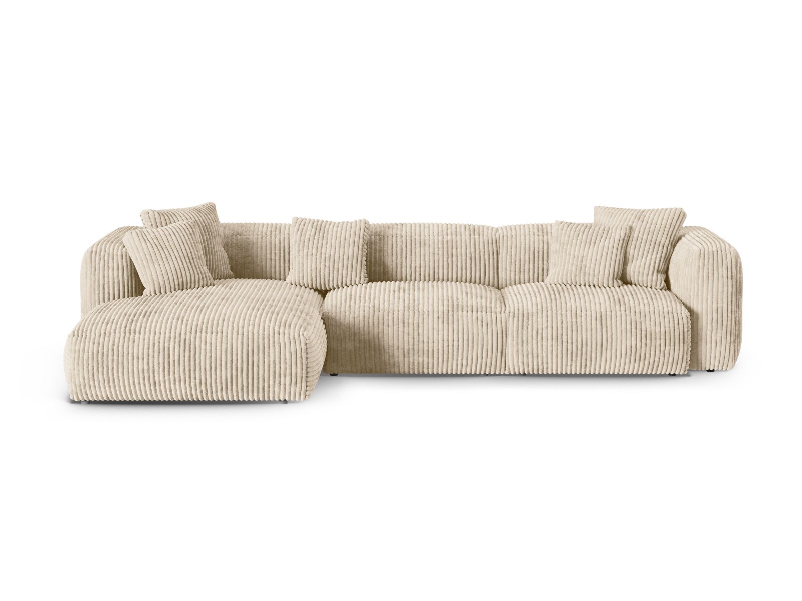 Modular Left Corner Sofa XL, "Martina", 3 Seats, 330x176x75