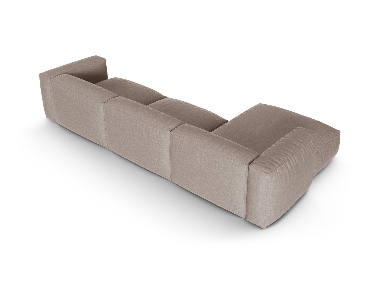 Modular Left Corner Sofa XL, "Martina", 3 Seats, 330x176x75