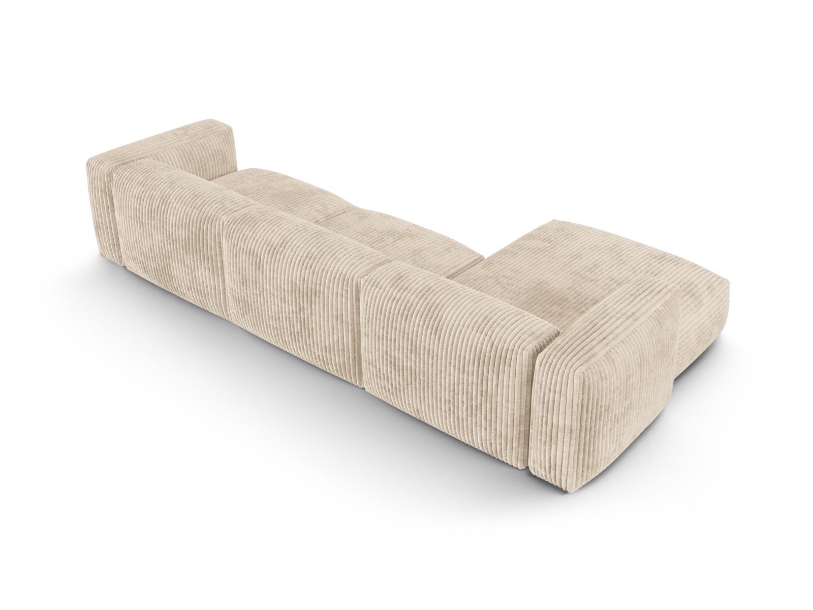 Modular Left Corner Sofa XL, "Martina", 3 Seats, 330x176x75