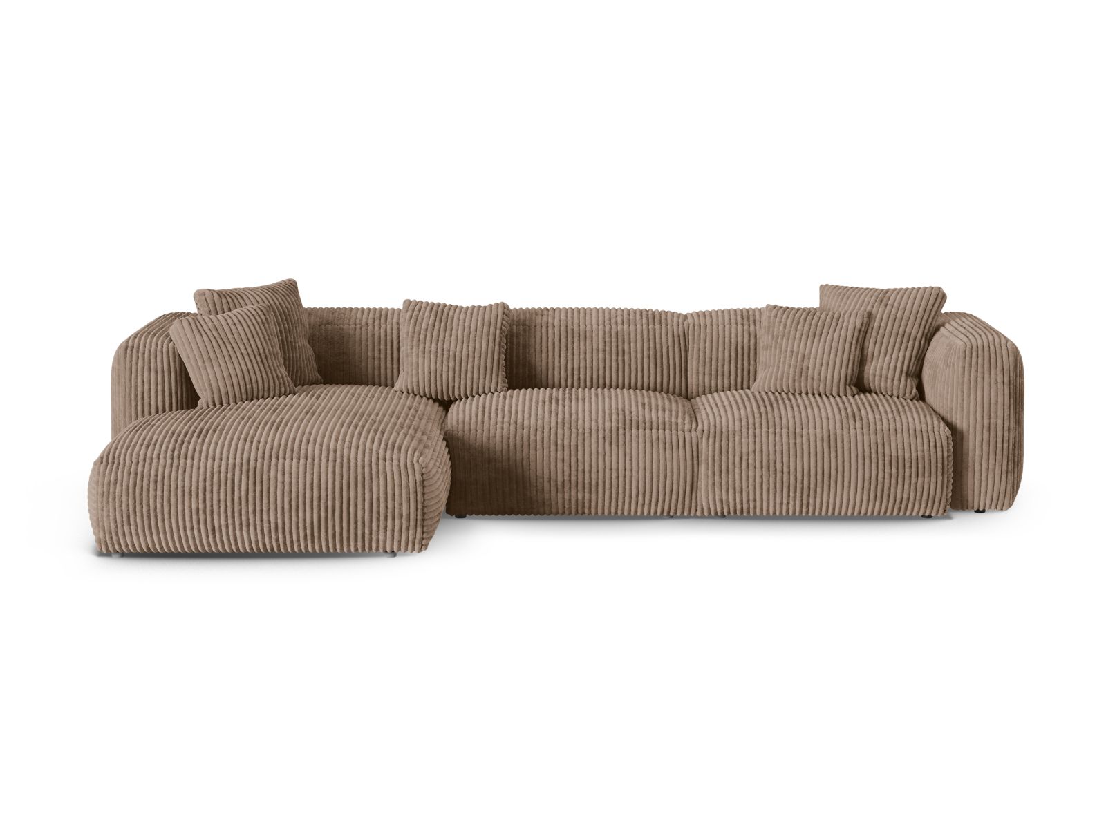 Modular Left Corner Sofa XL, "Martina", 3 Seats, 330x176x75