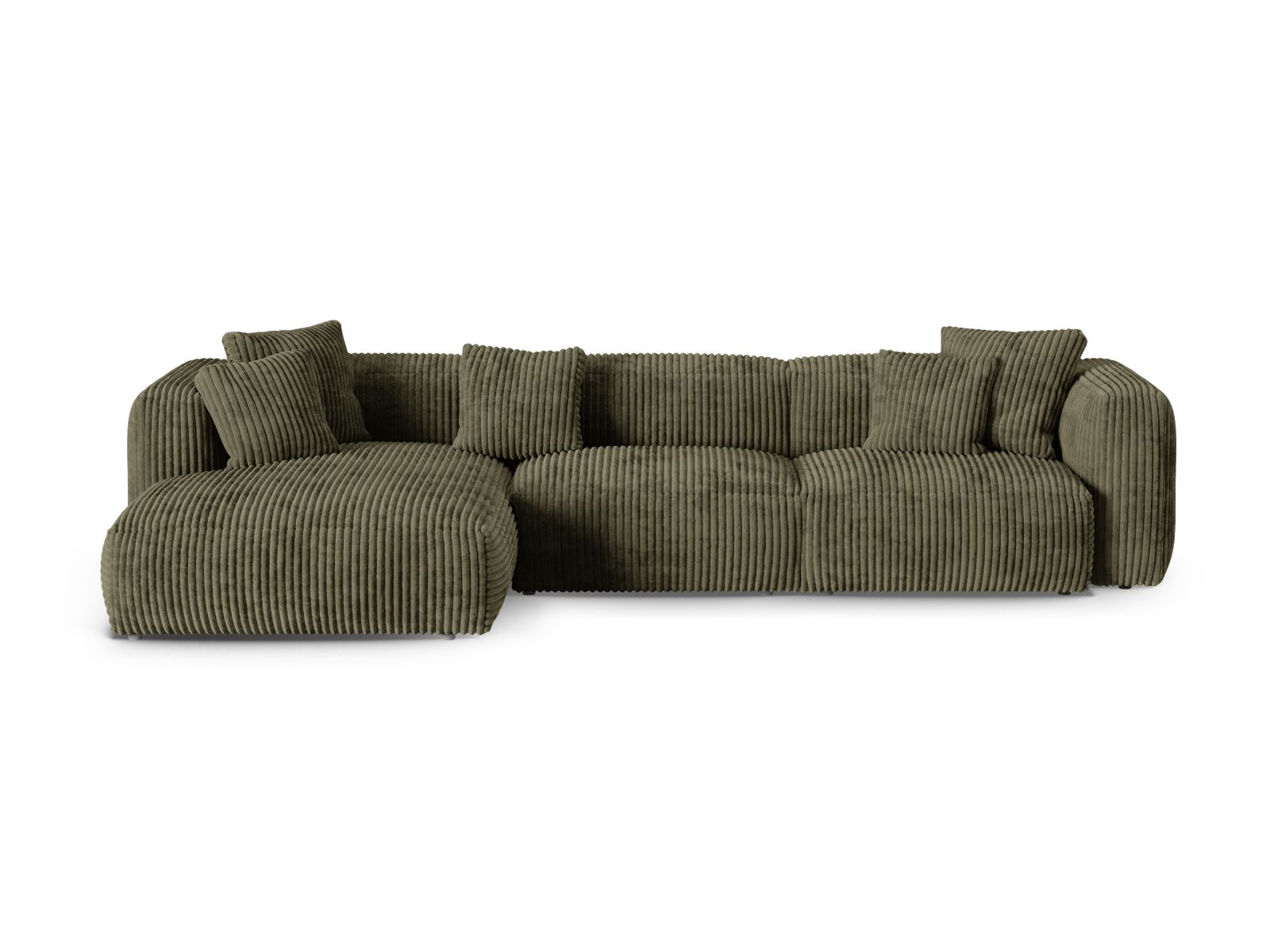 Modular Left Corner Sofa XL, "Martina", 3 Seats, 330x176x75