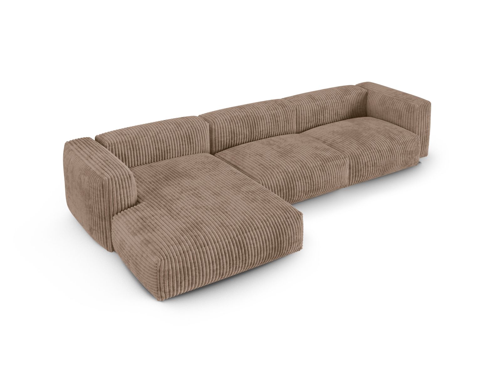 Modular Left Corner Sofa XL, "Martina", 3 Seats, 330x176x75