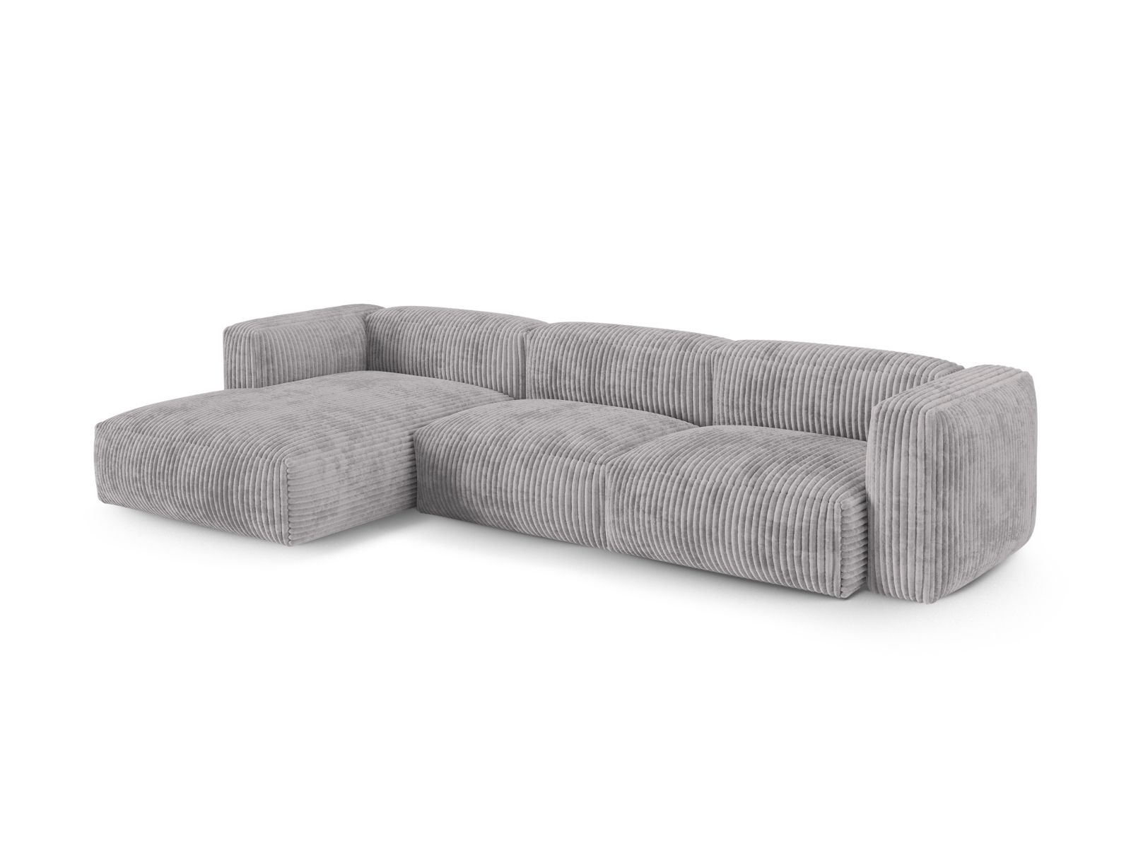 Modular Left Corner Sofa XL, "Martina", 3 Seats, 330x176x75