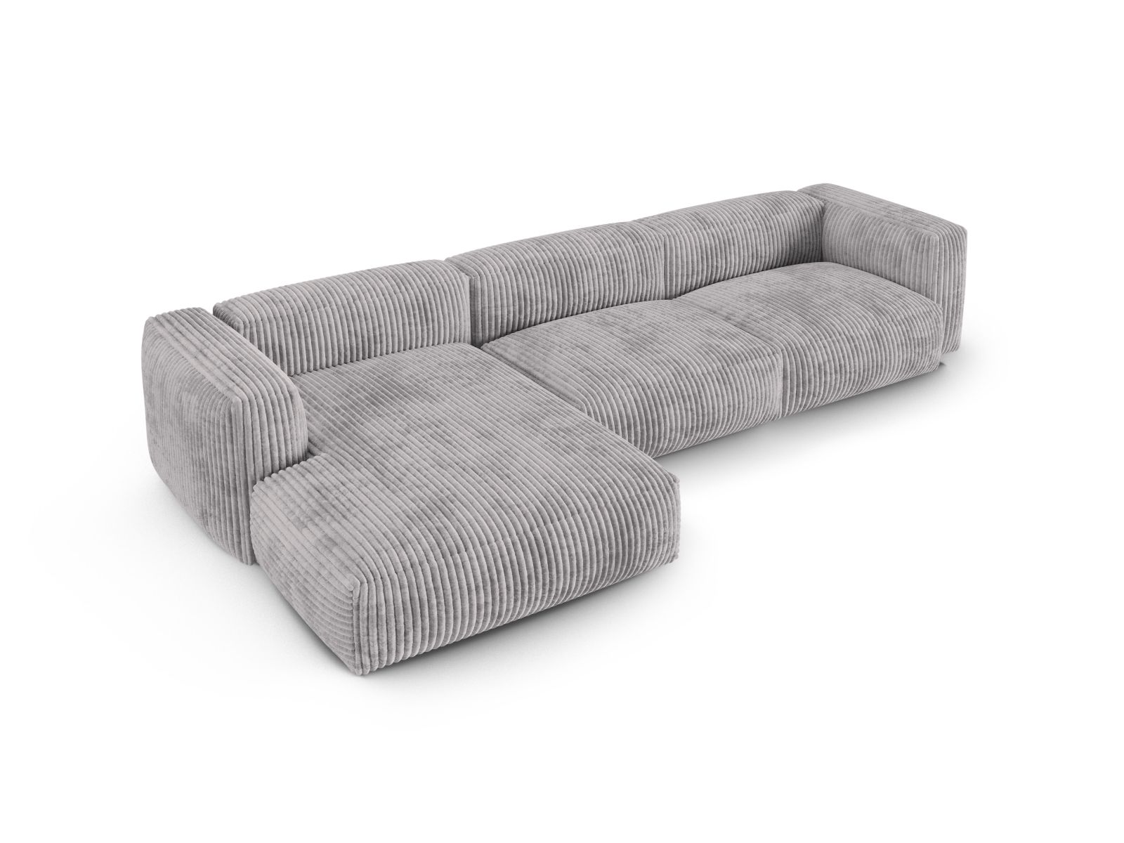 Modular Left Corner Sofa XL, "Martina", 3 Seats, 330x176x75