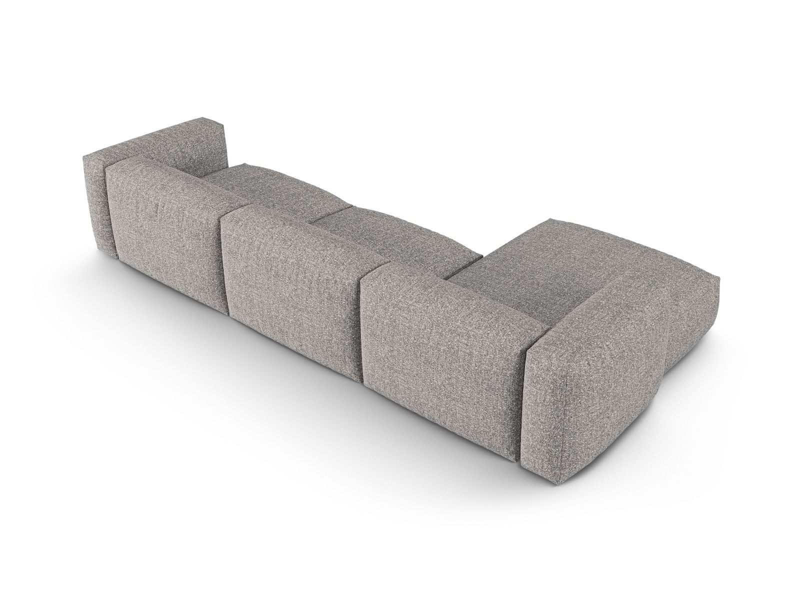Boucle Modular Left Corner Sofa XL, "Martina", 3 Seats, 330x176x75