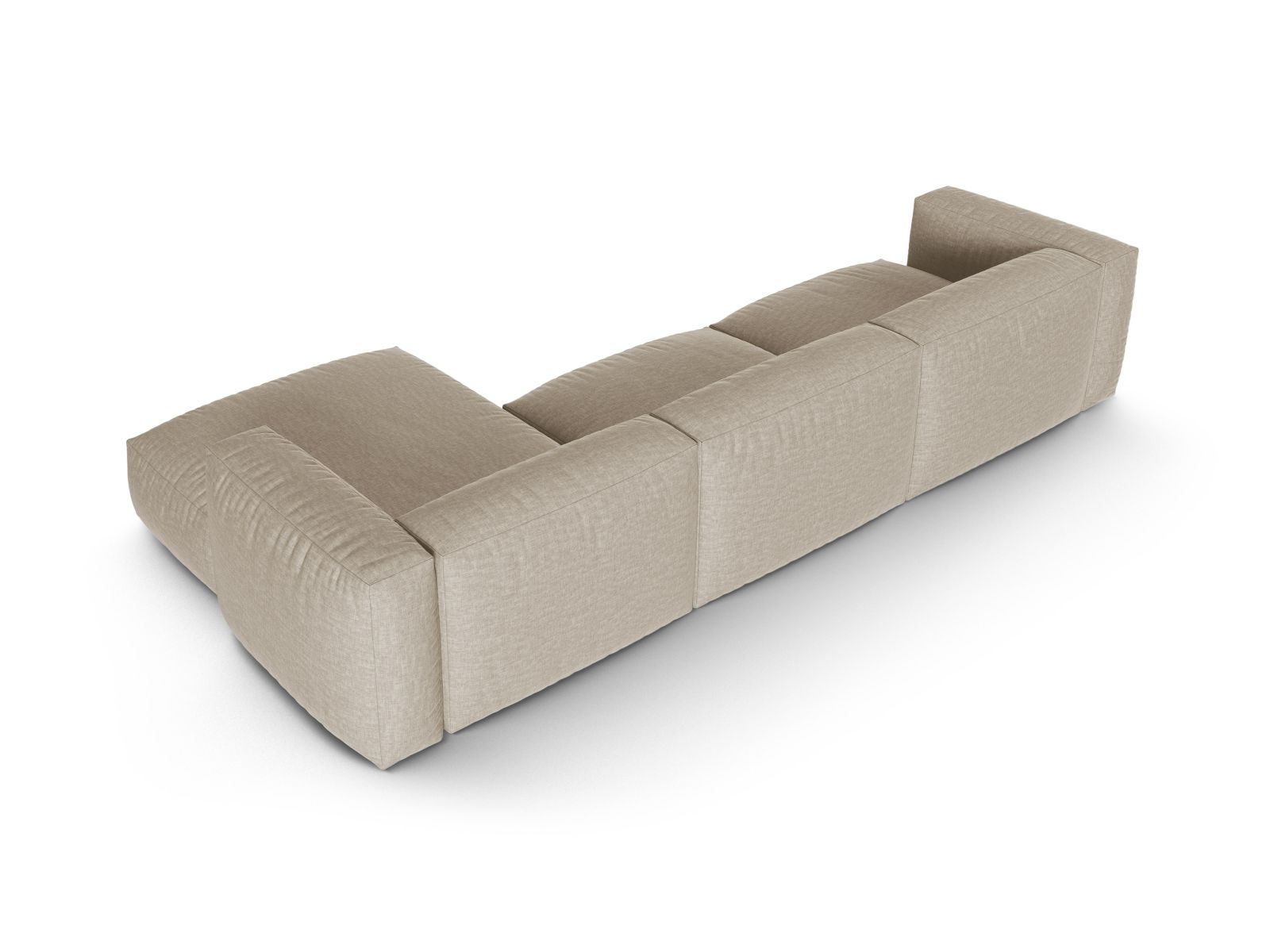 Modular Right Corner Sofa XL, "Martina", 3 Seats, 330x176x75