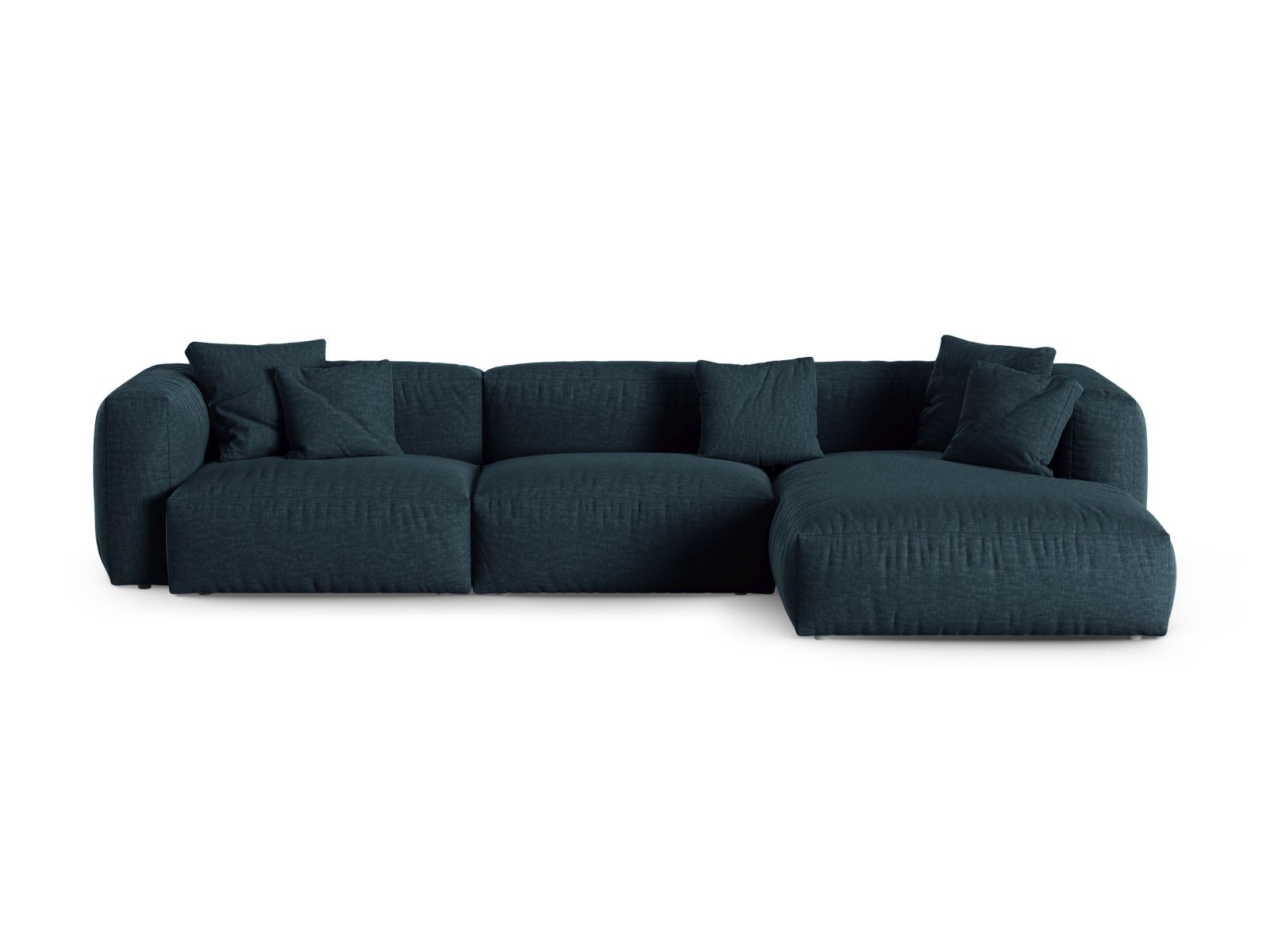 Modular Right Corner Sofa XL, "Martina", 3 Seats, 330x176x75