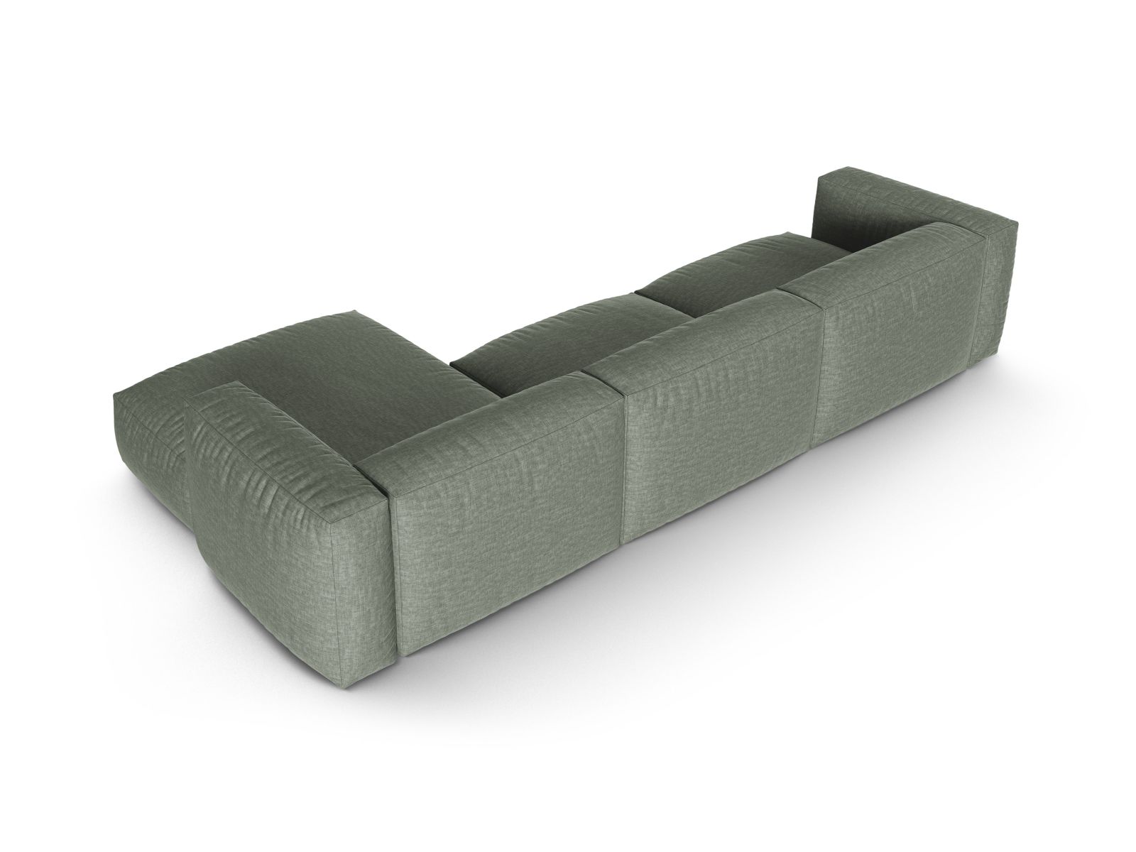 Modular Right Corner Sofa XL, "Martina", 3 Seats, 330x176x75